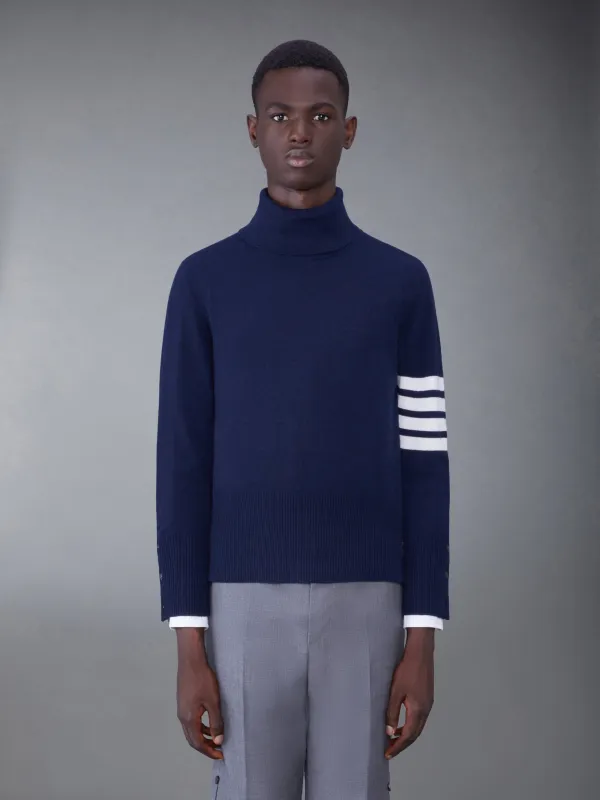 CASHMERE 4-BAR CLASSIC TURTLENECK sold by Thom Browne