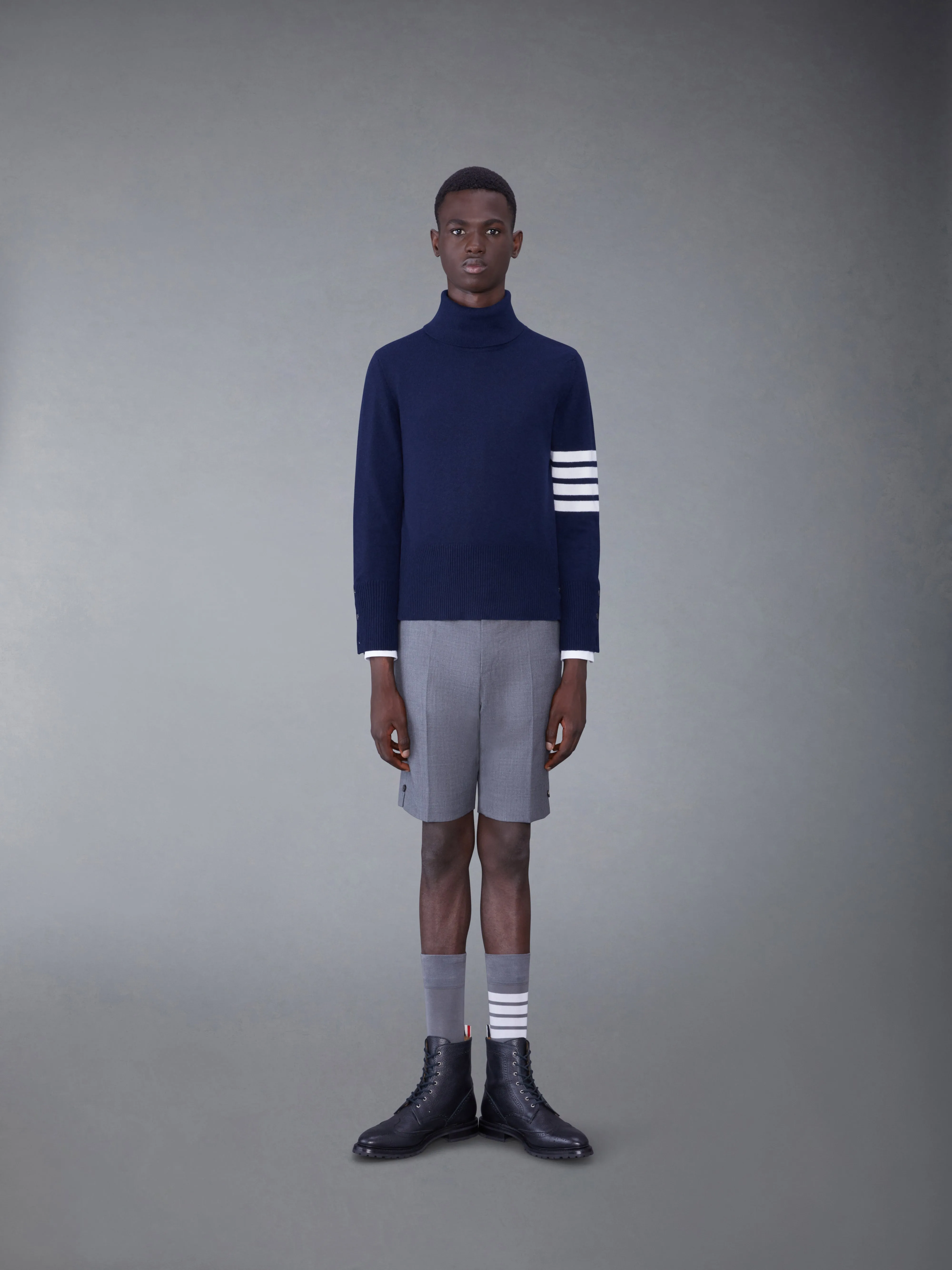 CASHMERE 4-BAR CLASSIC TURTLENECK sold by Thom Browne product image thumbnail 3