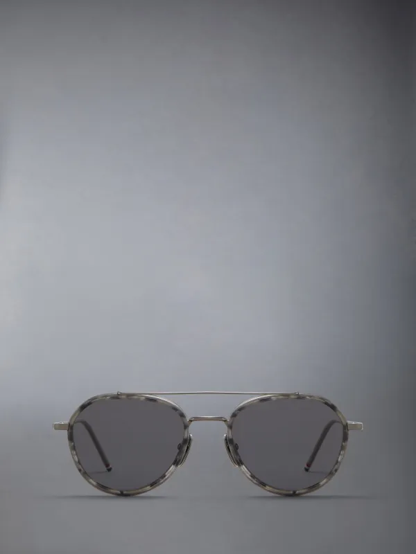 ACETATE AND TITANIUM AVIATOR SUNGLASSES sold by Thom Browne