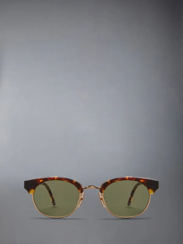 ACETATE AND TITANIUM OVAL SUNGLASSES sold by Thom Browne