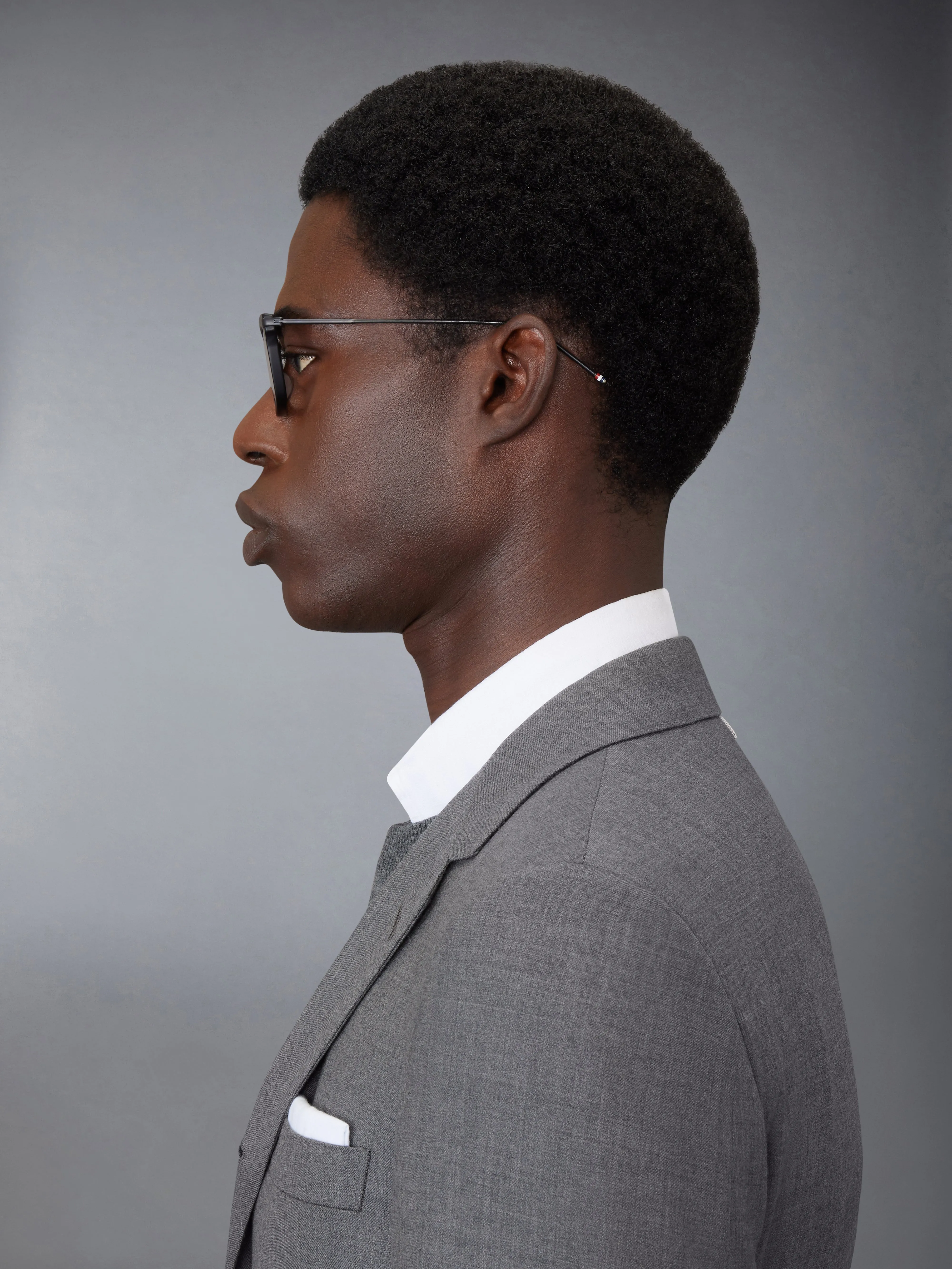 ACETATE AND TITANIUM RECTANGULAR EYEGLASSES sold by Thom Browne product image thumbnail 5