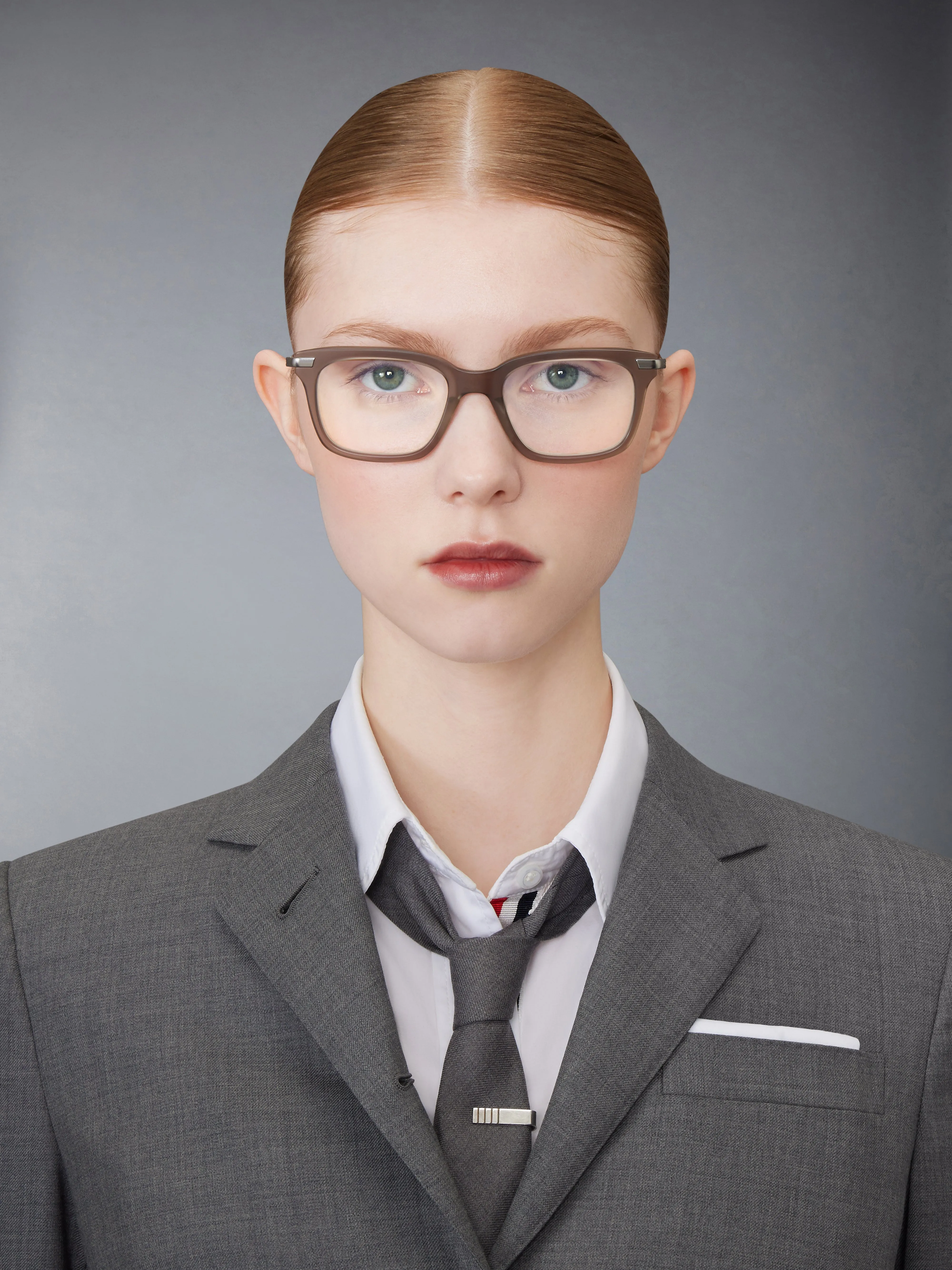 ACETATE AND TITANIUM RECTANGULAR EYEGLASSES sold by Thom Browne product image thumbnail 2