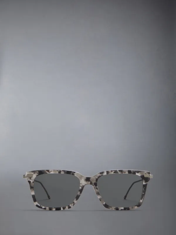 ACETATE AND TITANIUM RECTANGULAR SUNGLASSES sold by Thom Browne