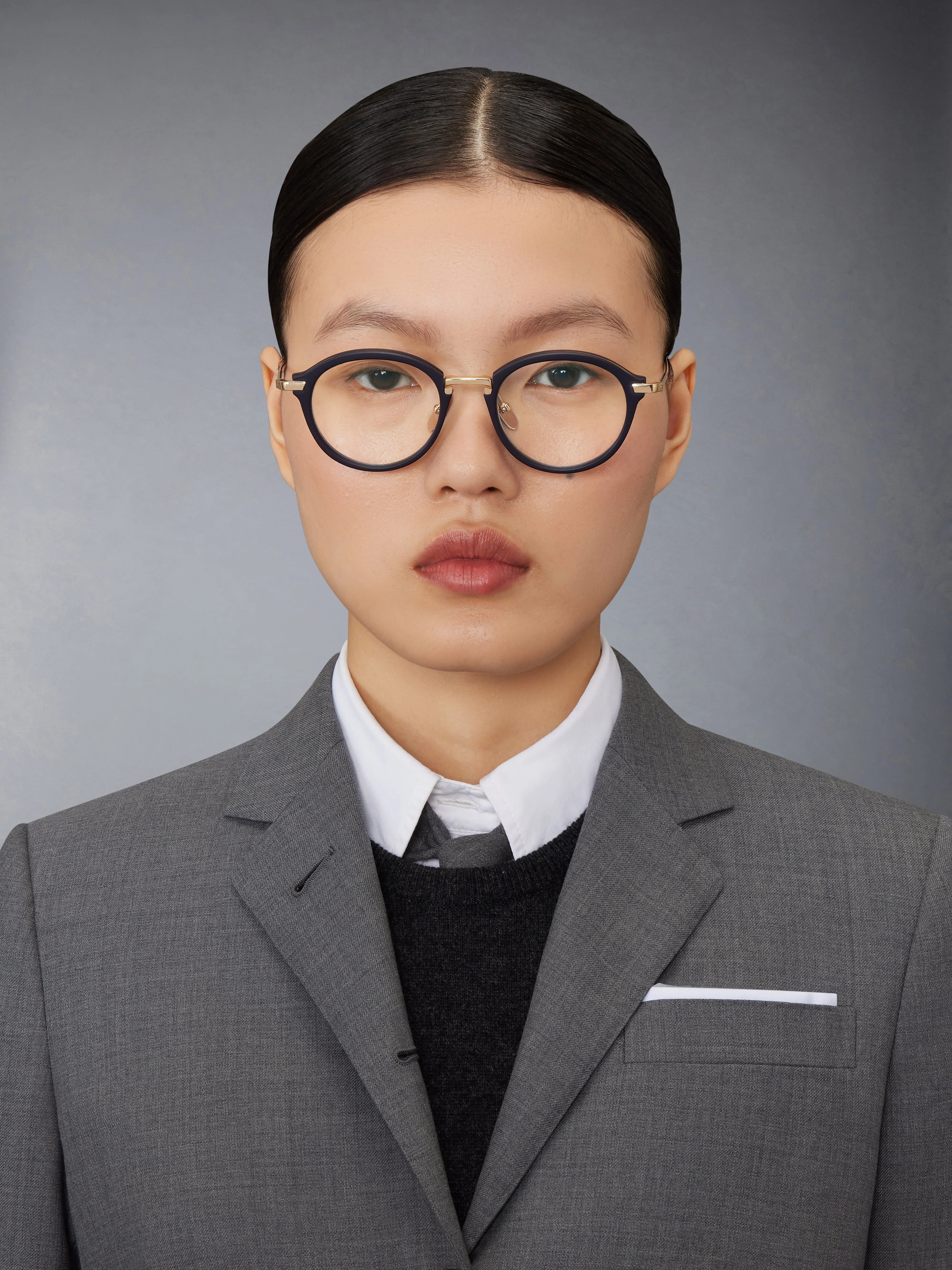 ACETATE AND TITANIUM ROUND EYEGLASSES sold by Thom Browne product image thumbnail 2