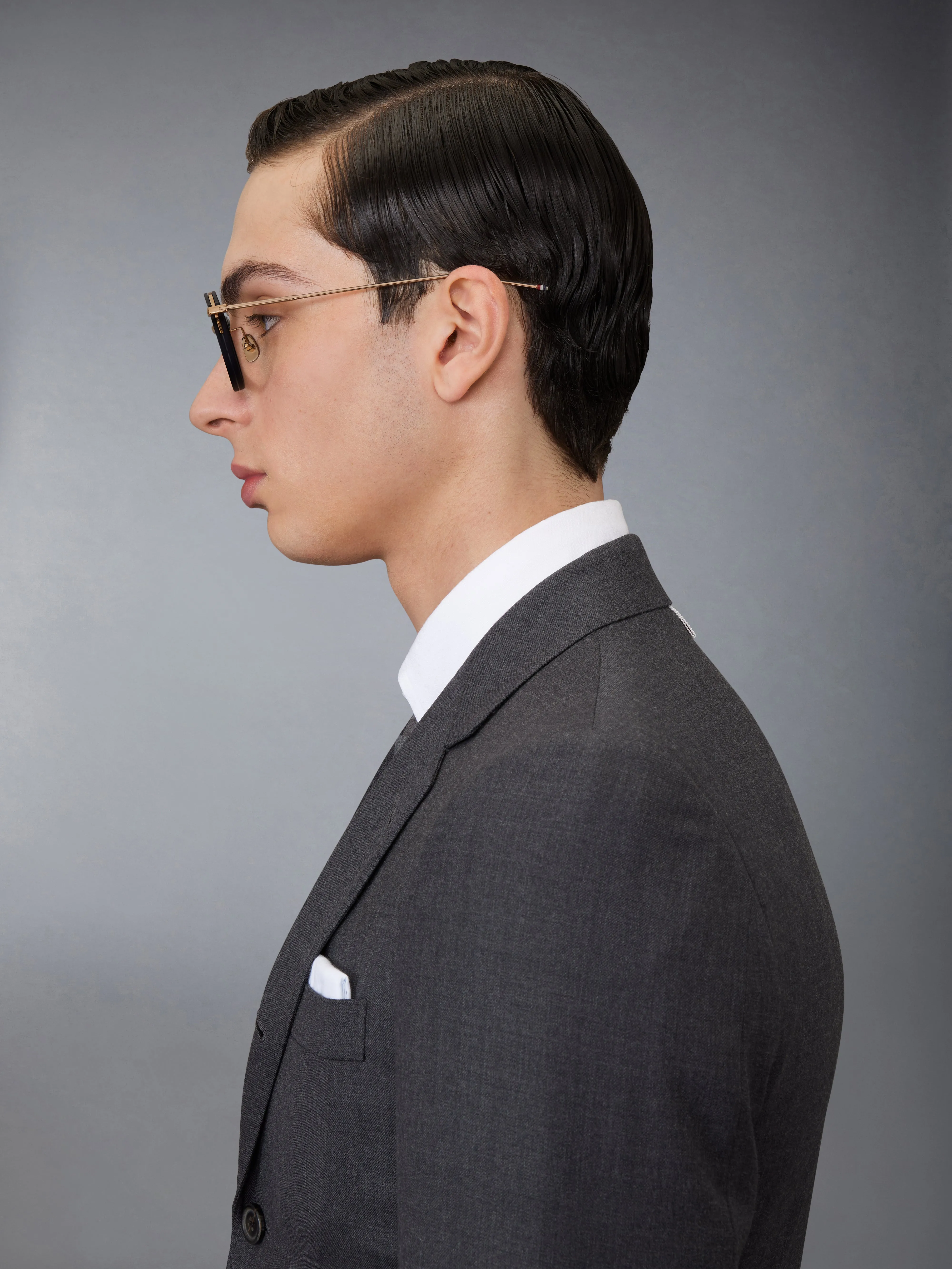 ACETATE AND TITANIUM ROUND EYEGLASSES sold by Thom Browne product image thumbnail 5