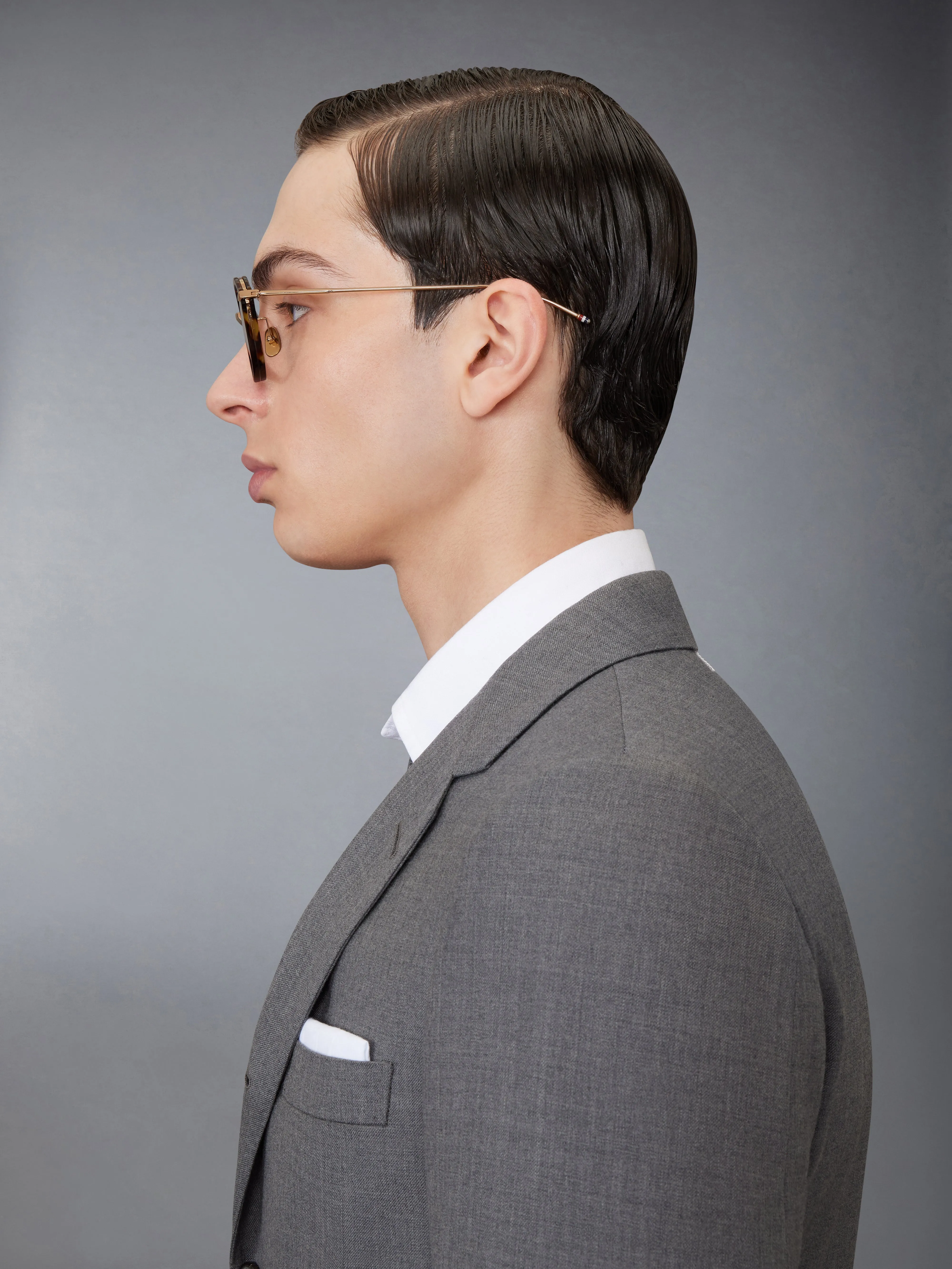 ACETATE AND TITANIUM ROUND EYEGLASSES sold by Thom Browne product image thumbnail 5