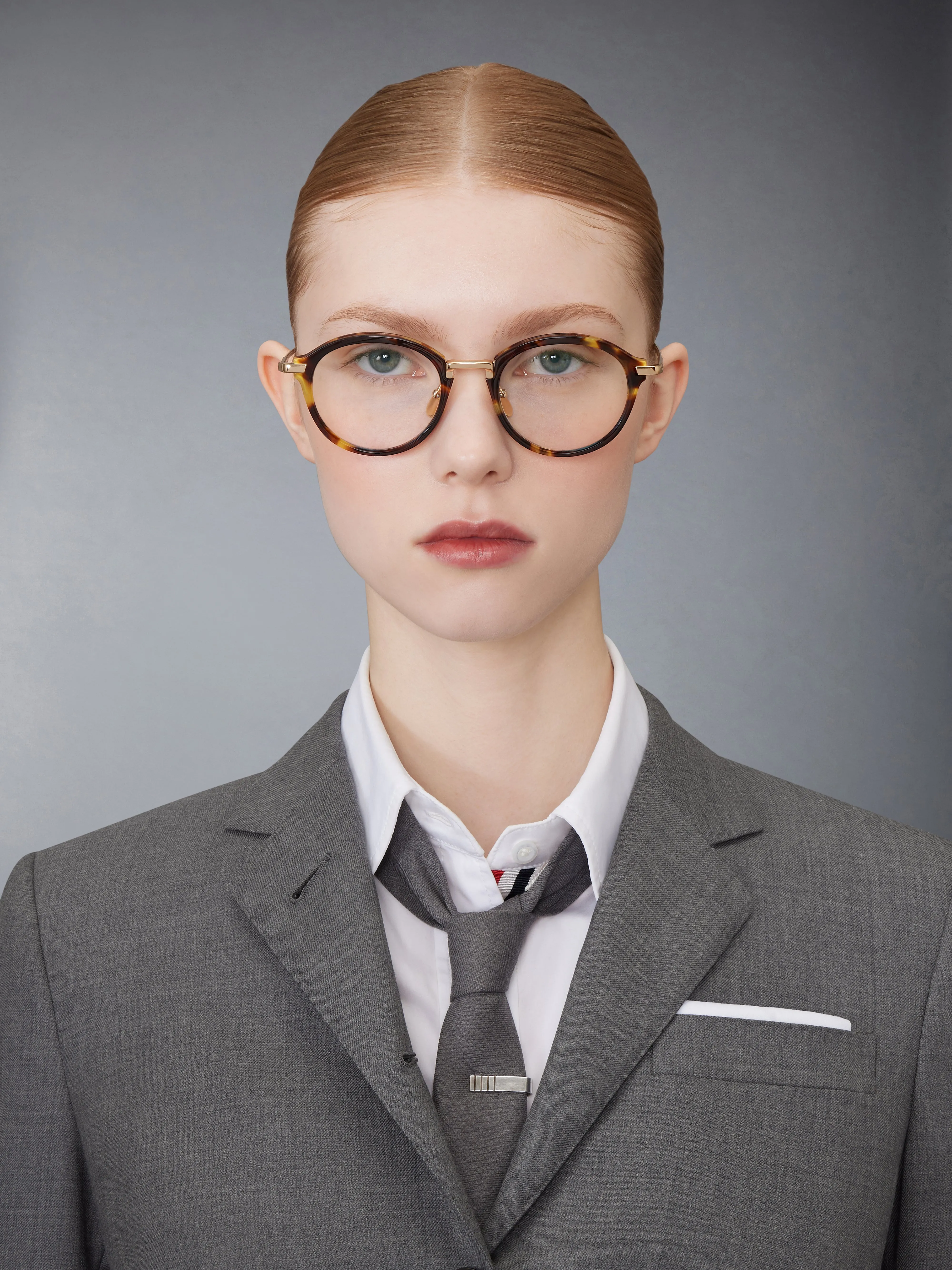 ACETATE AND TITANIUM ROUND EYEGLASSES sold by Thom Browne product image thumbnail 2