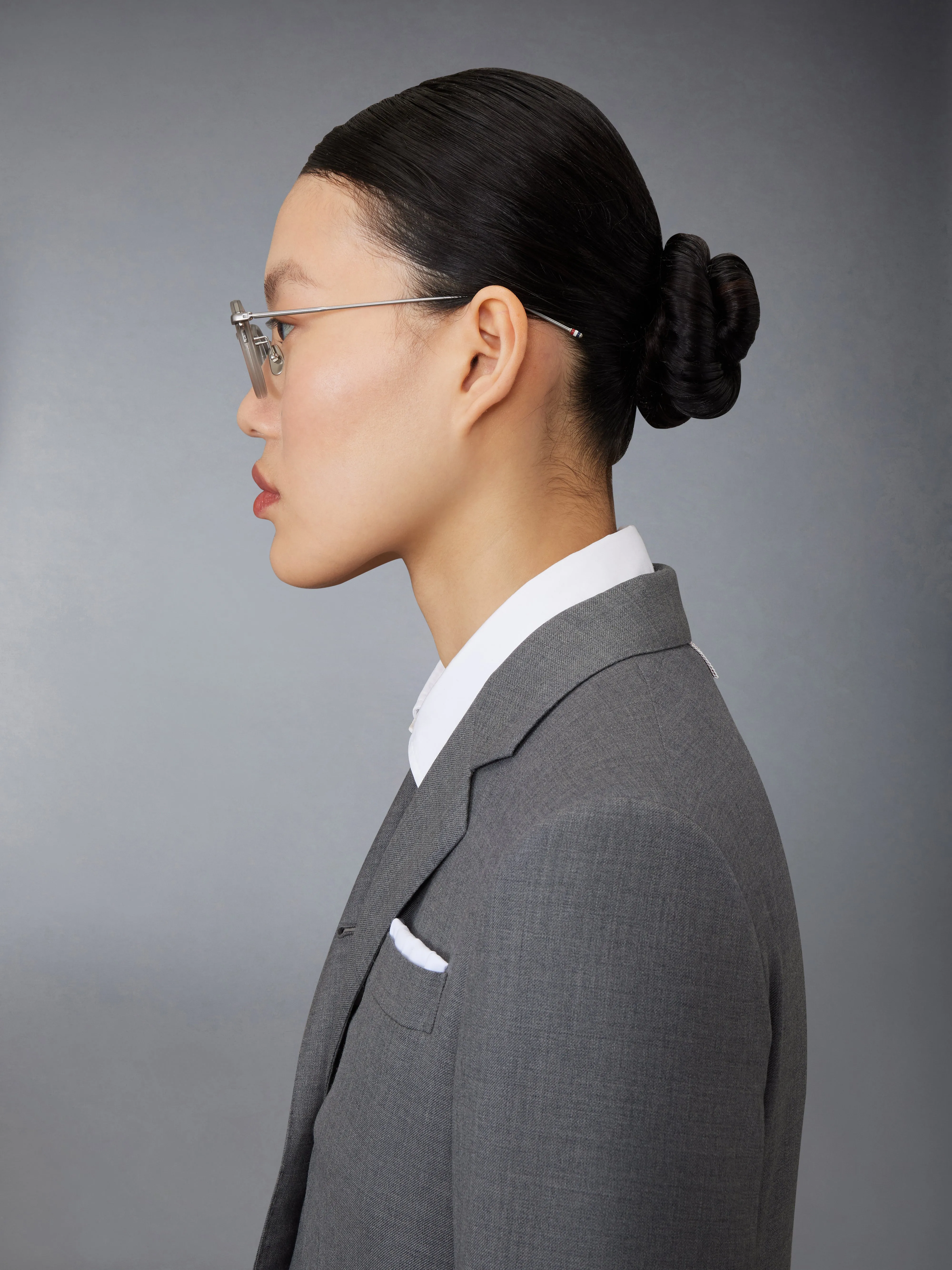 ACETATE AND TITANIUM ROUND EYEGLASSES sold by Thom Browne product image thumbnail 4