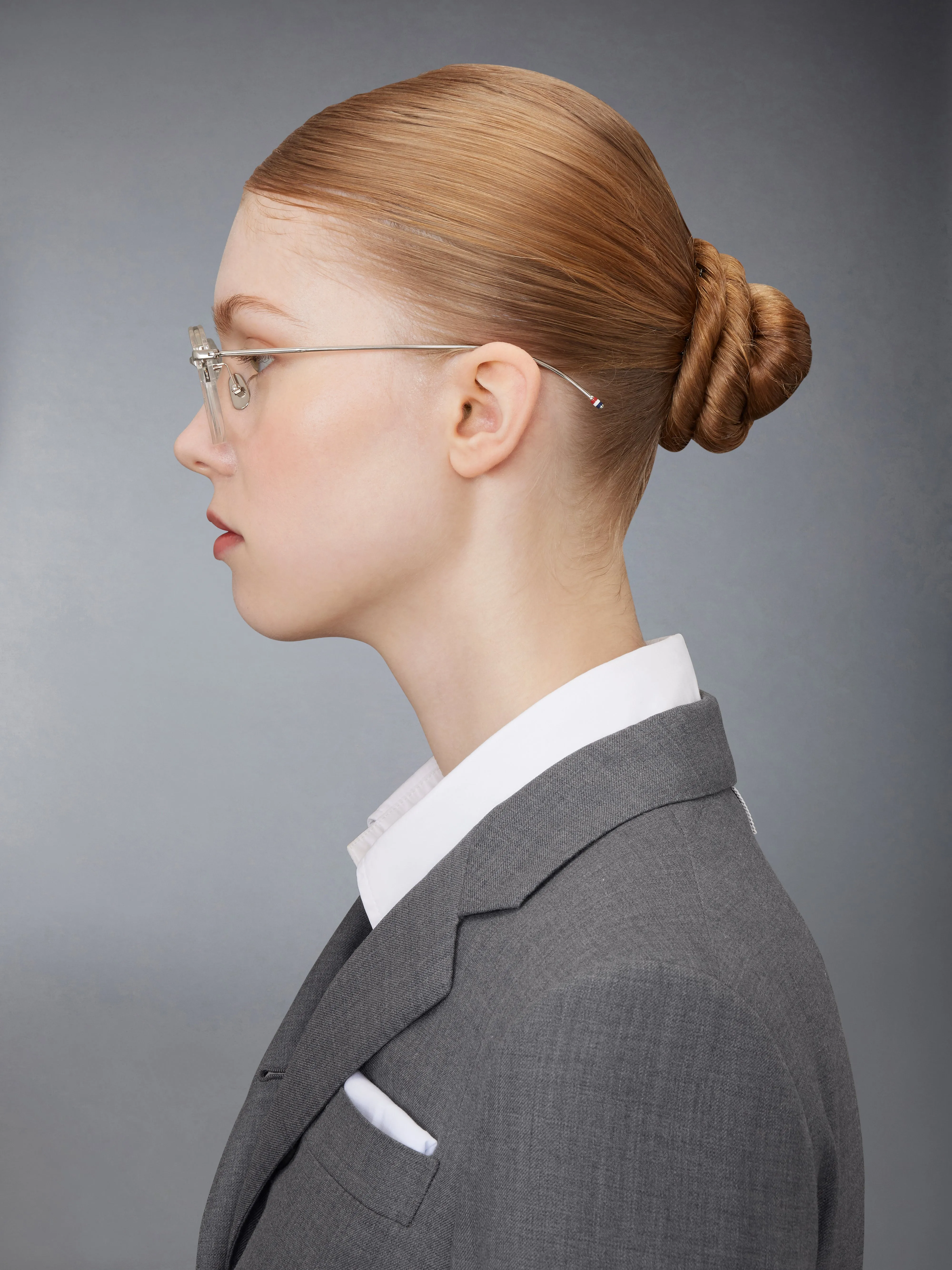 ACETATE AND TITANIUM ROUND EYEGLASSES sold by Thom Browne product image thumbnail 4