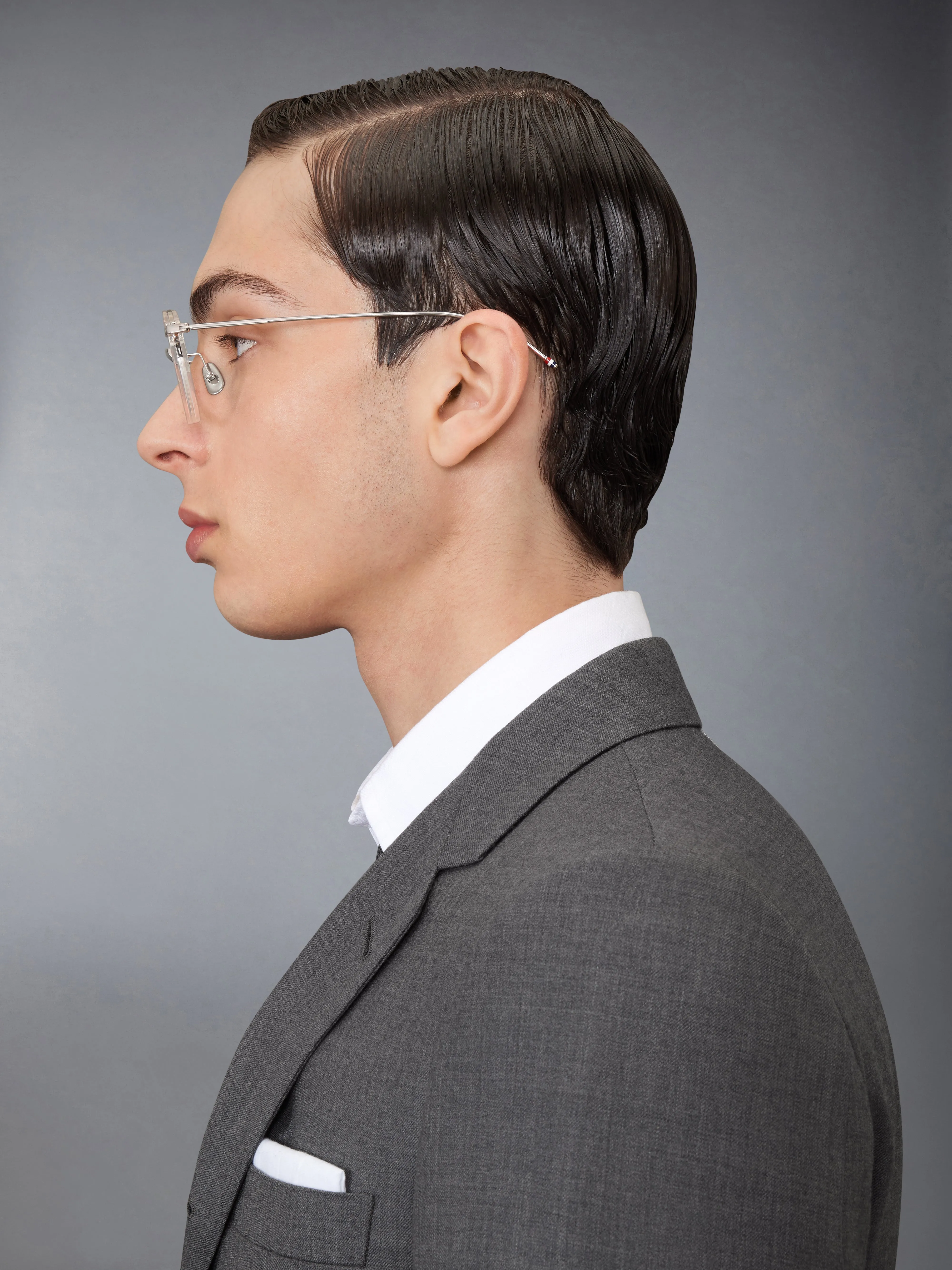ACETATE AND TITANIUM ROUND EYEGLASSES sold by Thom Browne product image thumbnail 5