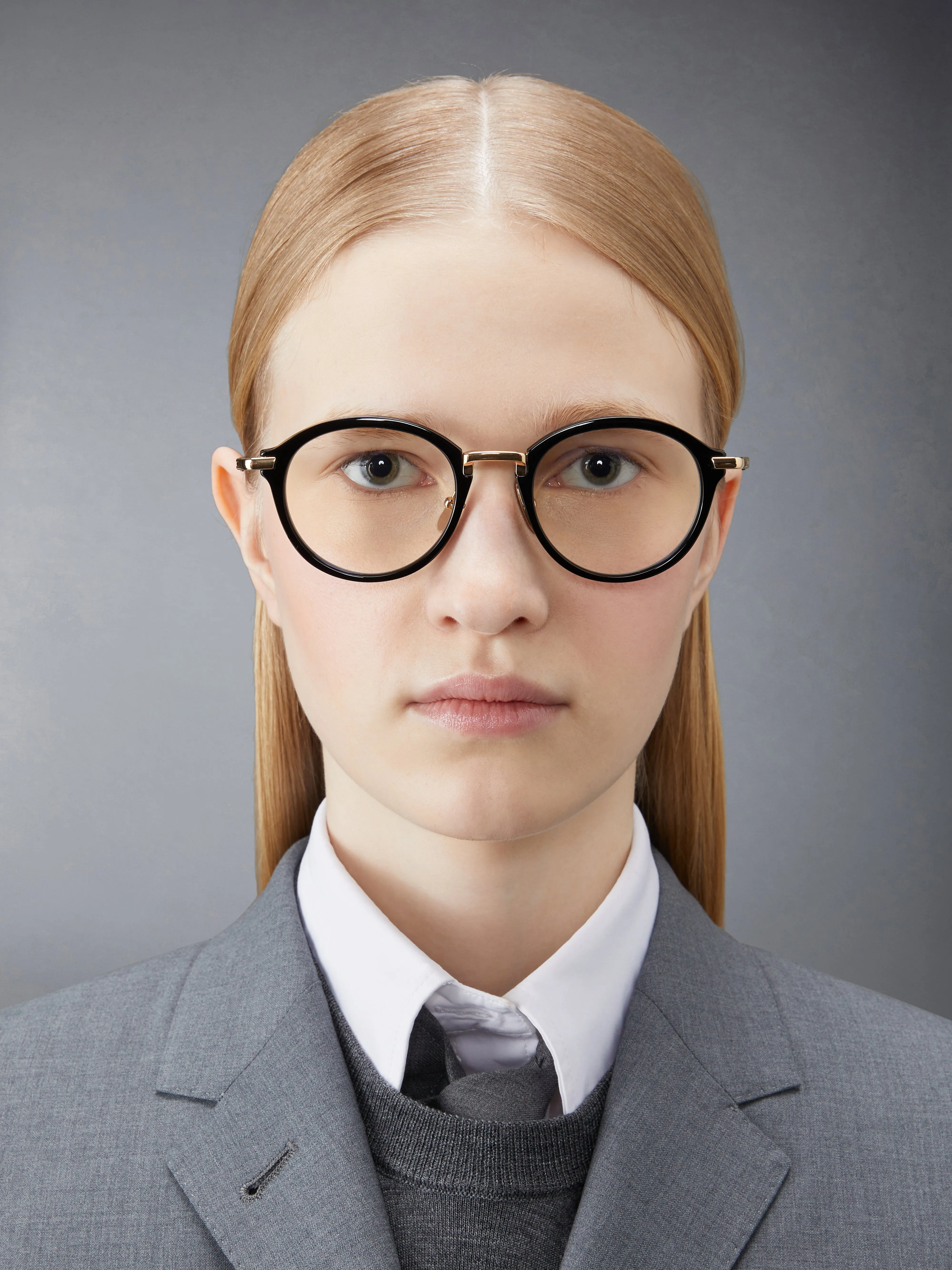 ACETATE AND TITANIUM ROUND EYEGLASSES sold by Thom Browne product image thumbnail 2