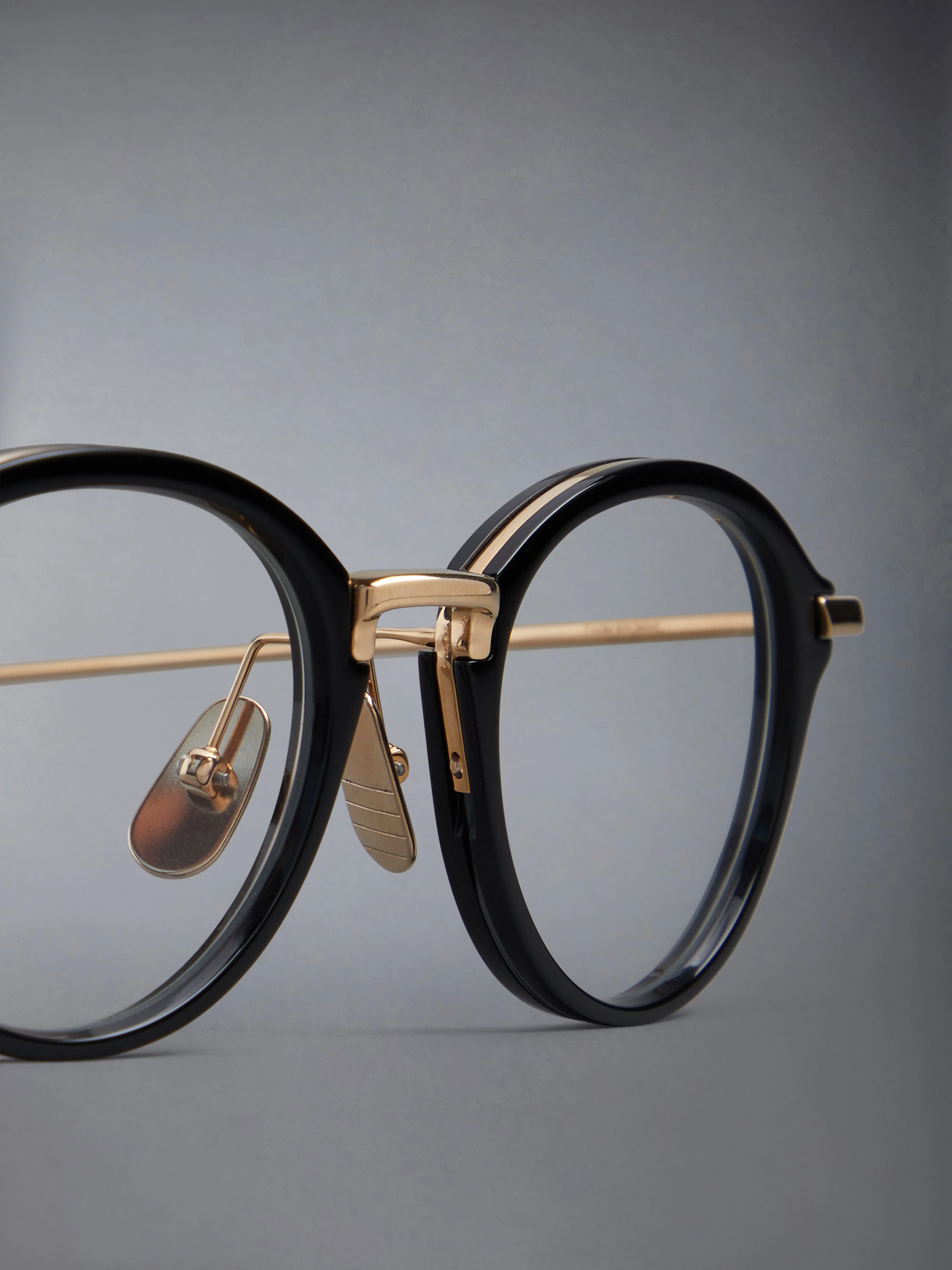 ACETATE AND TITANIUM ROUND EYEGLASSES sold by Thom Browne product image thumbnail 5