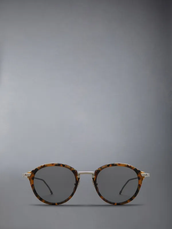 ACETATE AND TITANIUM ROUND SUNGLASSES sold by Thom Browne