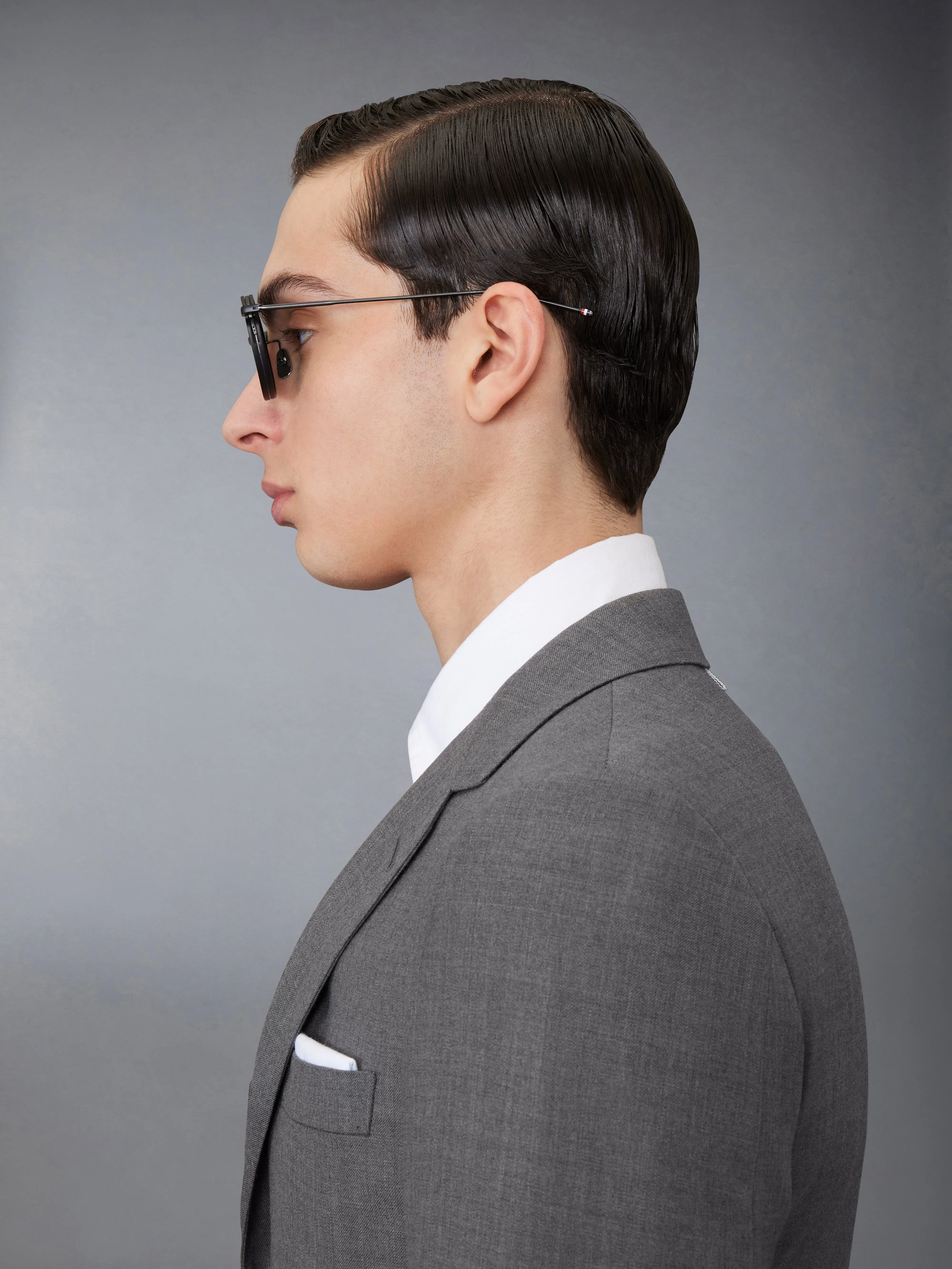 ACETATE AND TITANIUM ROUND SUNGLASSES sold by Thom Browne product image thumbnail 5