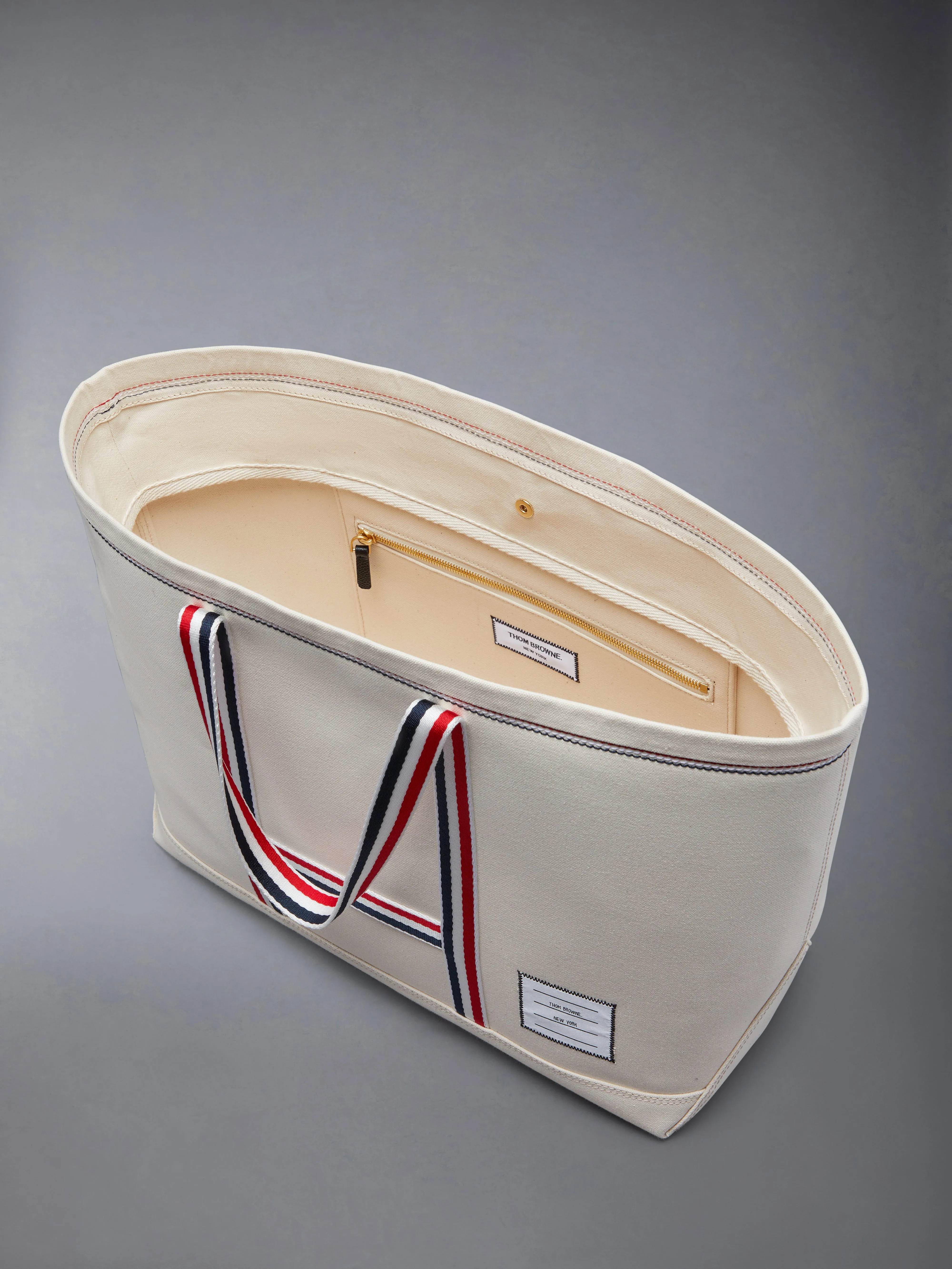CANVAS STRIPE MEDIUM TOOL TOTE sold by Thom Browne product image thumbnail 5