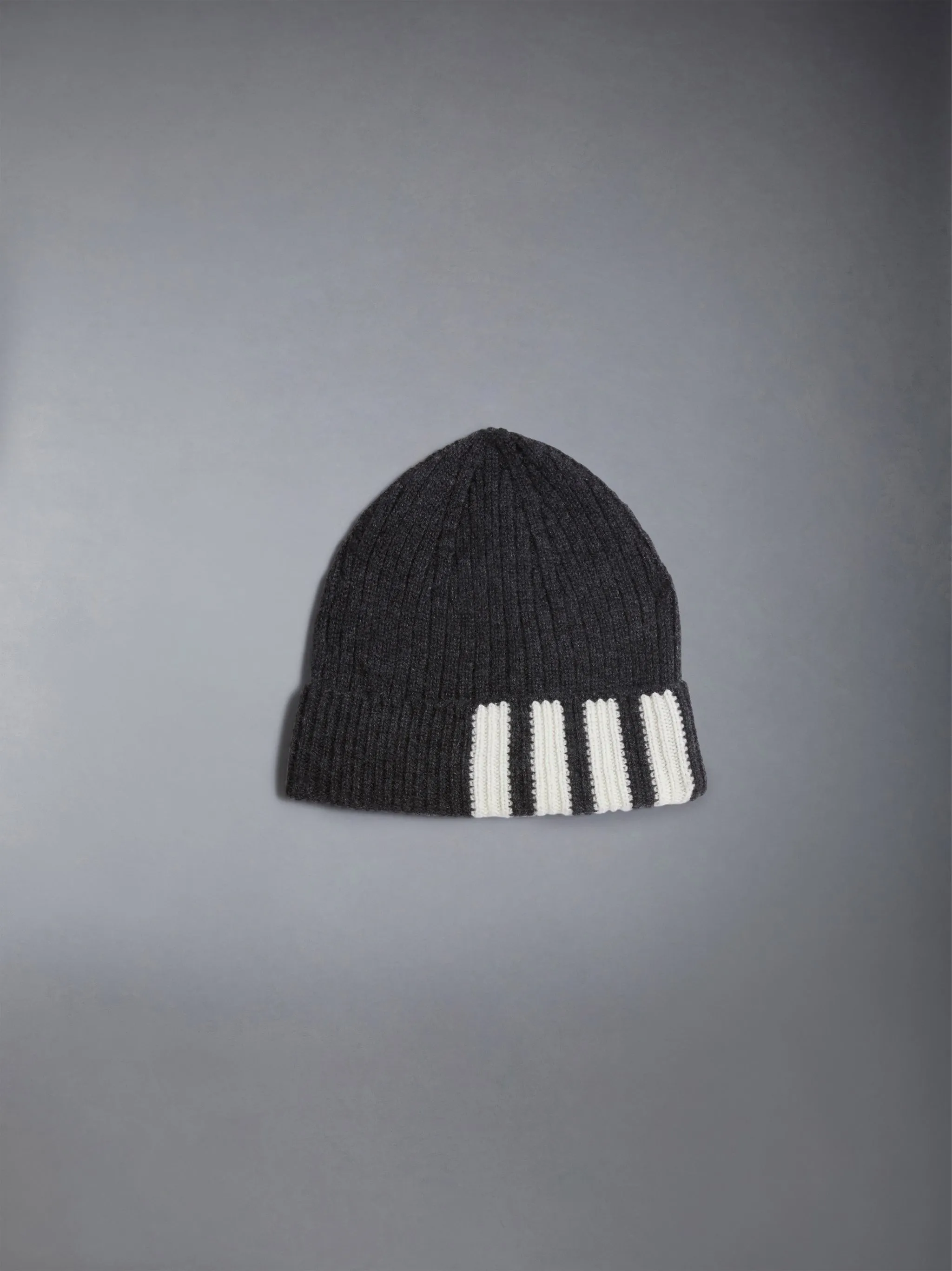 CASHMERE RIB 4-BAR HAT sold by Thom Browne