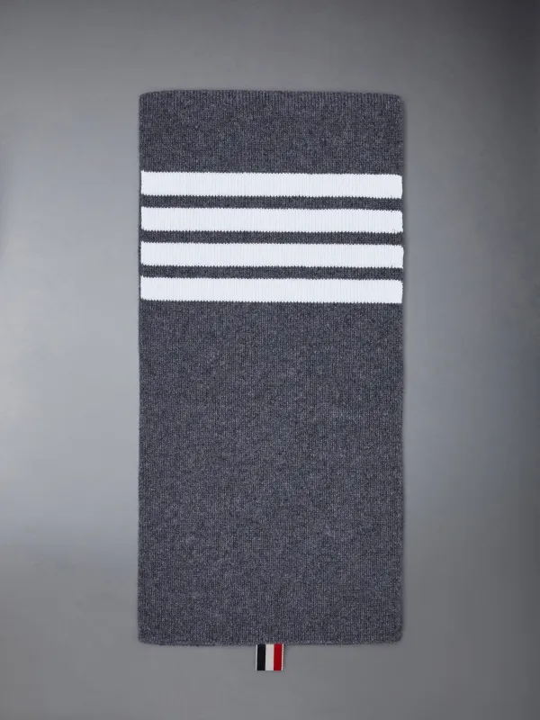 CASHMERE RIB 4-BAR SCARF sold by Thom Browne