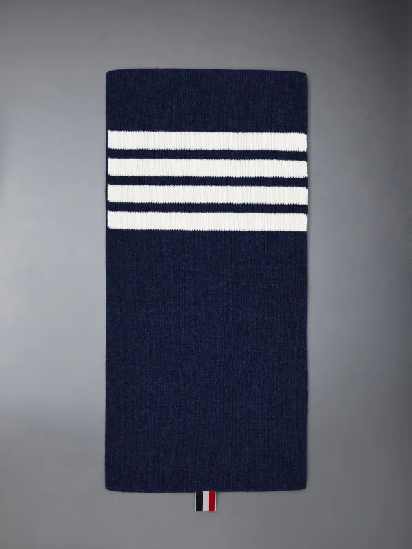 CASHMERE RIB 4-BAR SCARF sold by Thom Browne