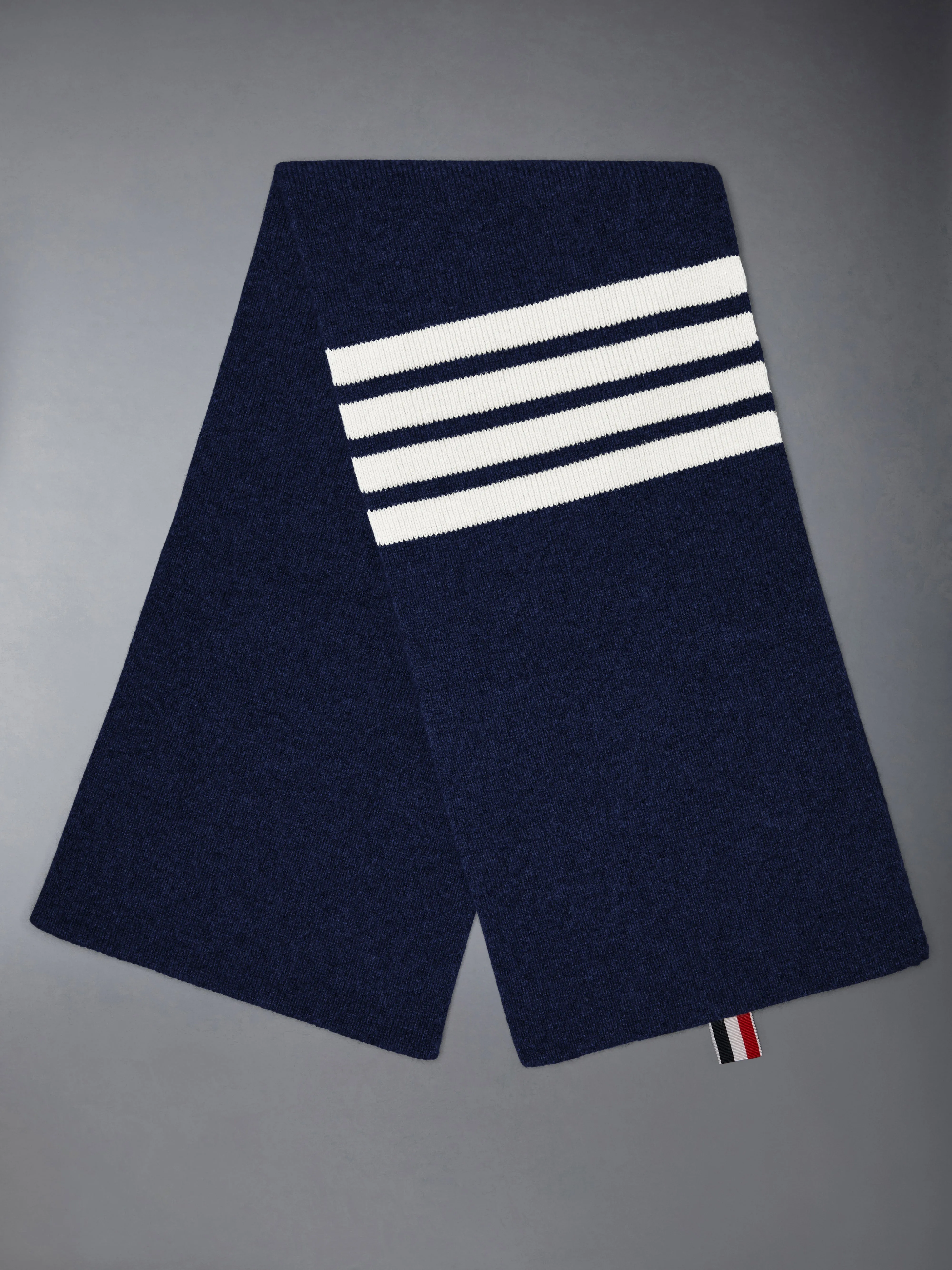 CASHMERE RIB 4-BAR SCARF sold by Thom Browne product image thumbnail 2