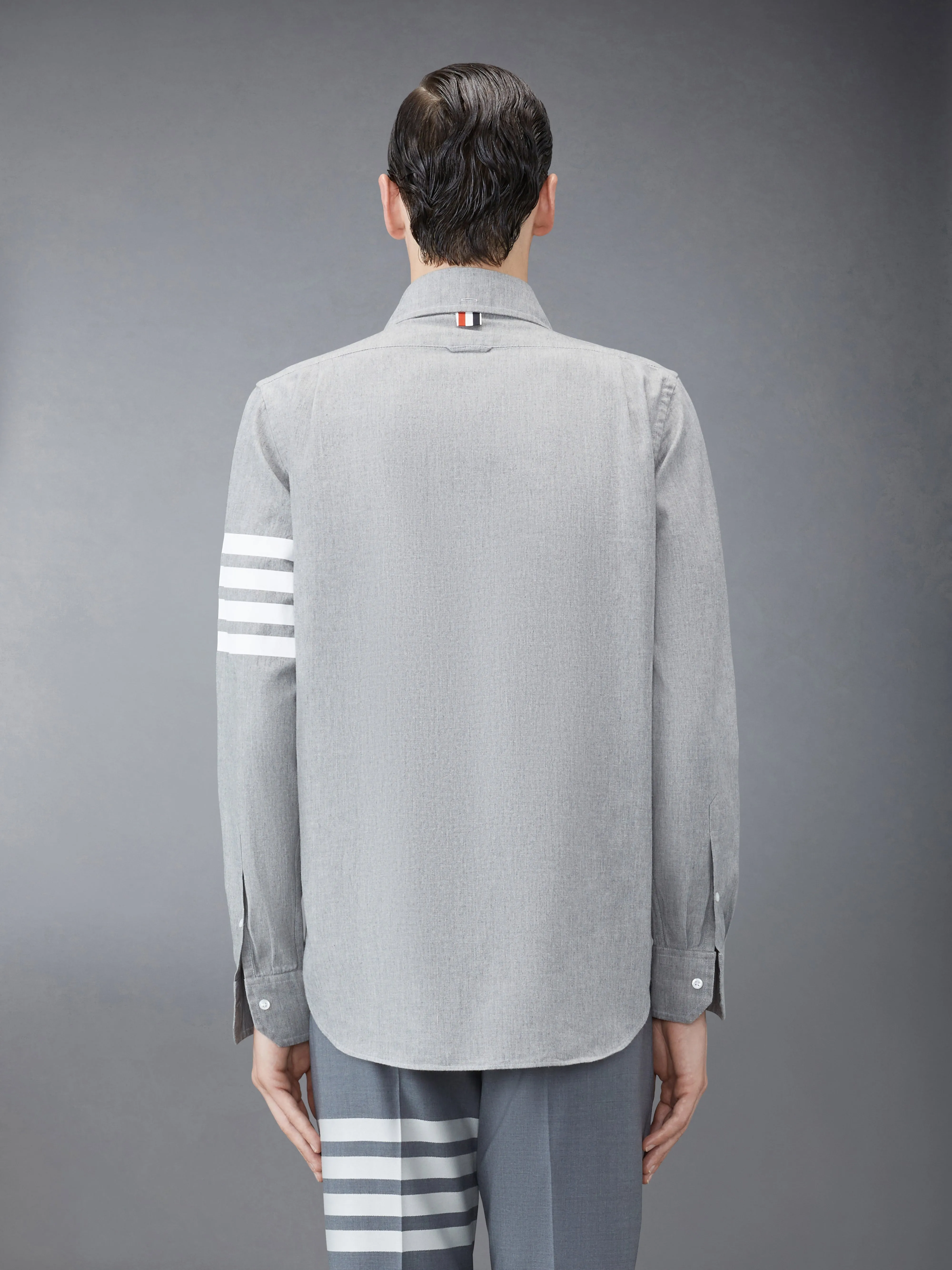 CHAMBRAY 4-BAR SHIRT sold by Thom Browne product image thumbnail 3