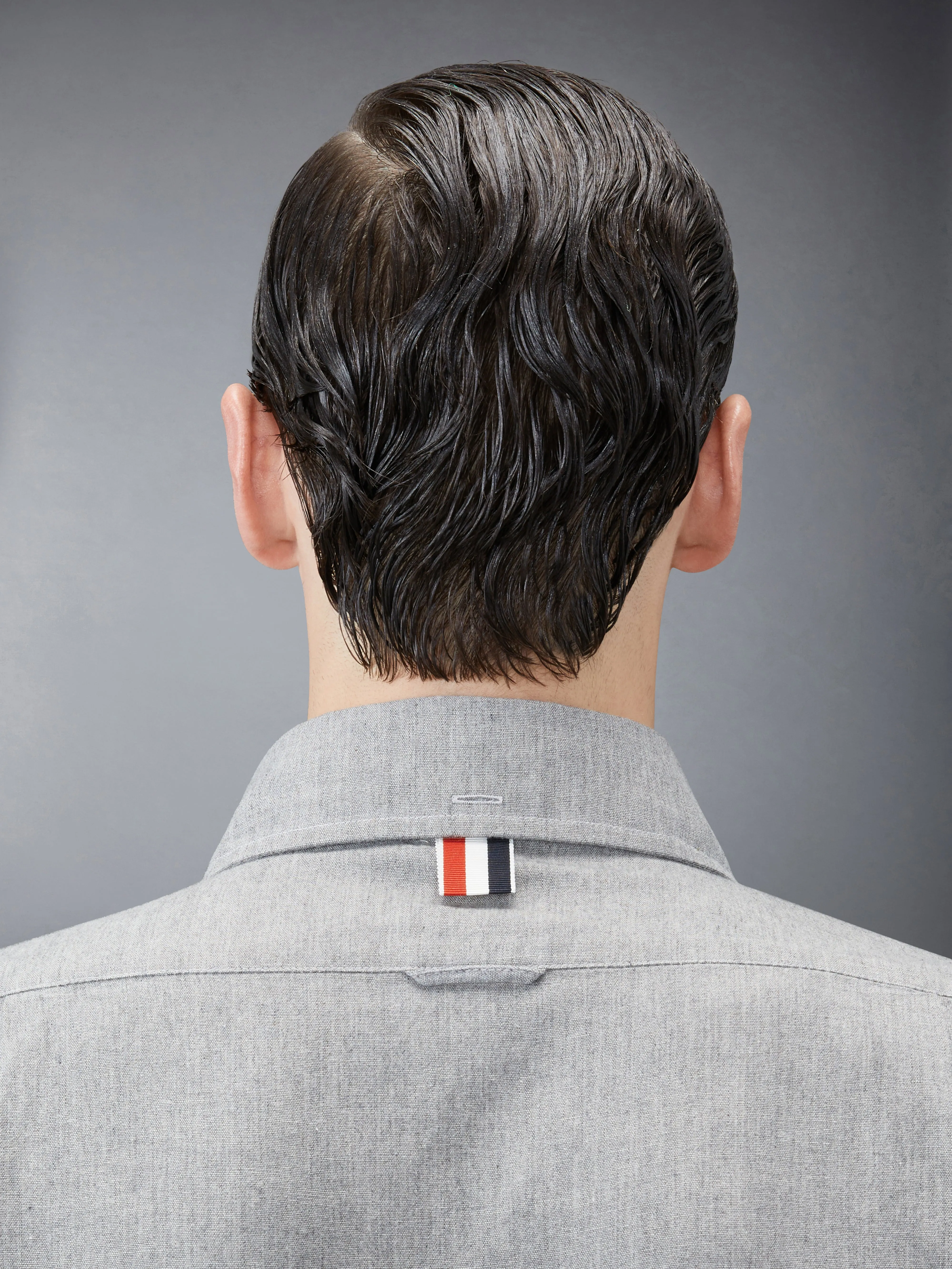 CHAMBRAY 4-BAR SHIRT sold by Thom Browne product image thumbnail 5