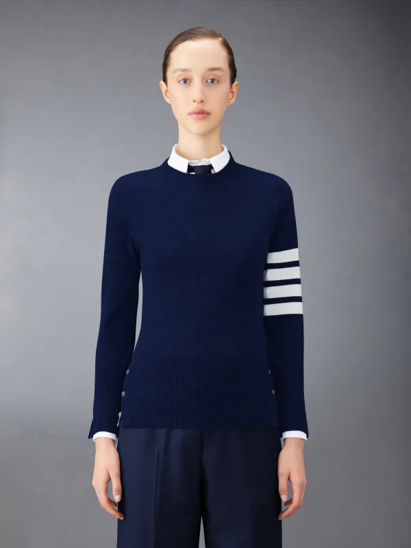 CLASSIC CASHMERE 4-BAR PULLOVER made by Thom Browne