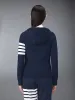 CLASSIC LOOPBACK 4-BAR FULL ZIP HOODIE sold by Thom Browne