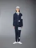 CLASSIC LOOPBACK 4-BAR FULL ZIP HOODIE sold by Thom Browne
