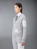 CLASSIC LOOPBACK 4-BAR FULL ZIP HOODIE sold by Thom Browne