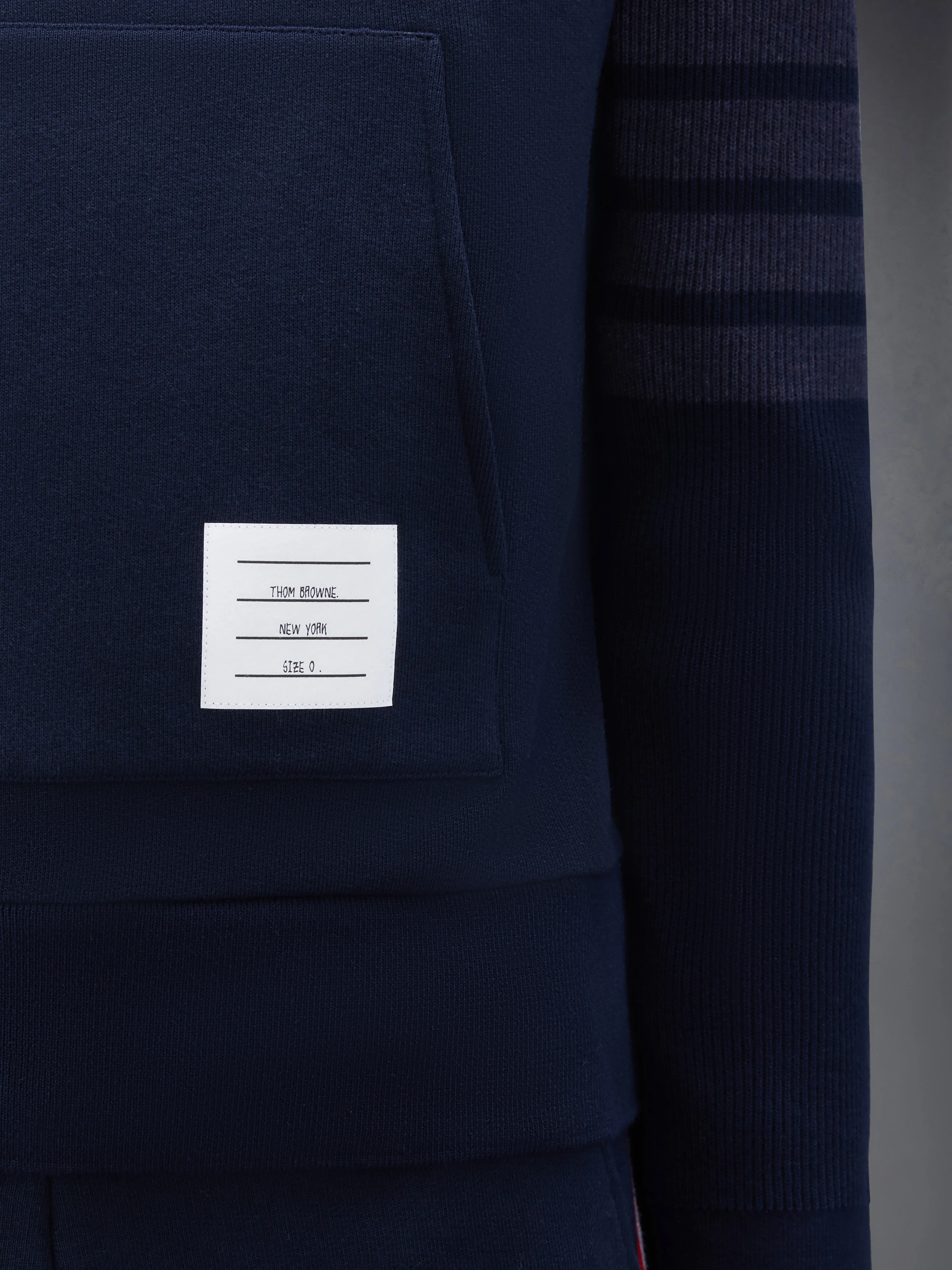CLASSIC LOOPBACK 4-BAR HOODIE sold by Thom Browne product image thumbnail 4