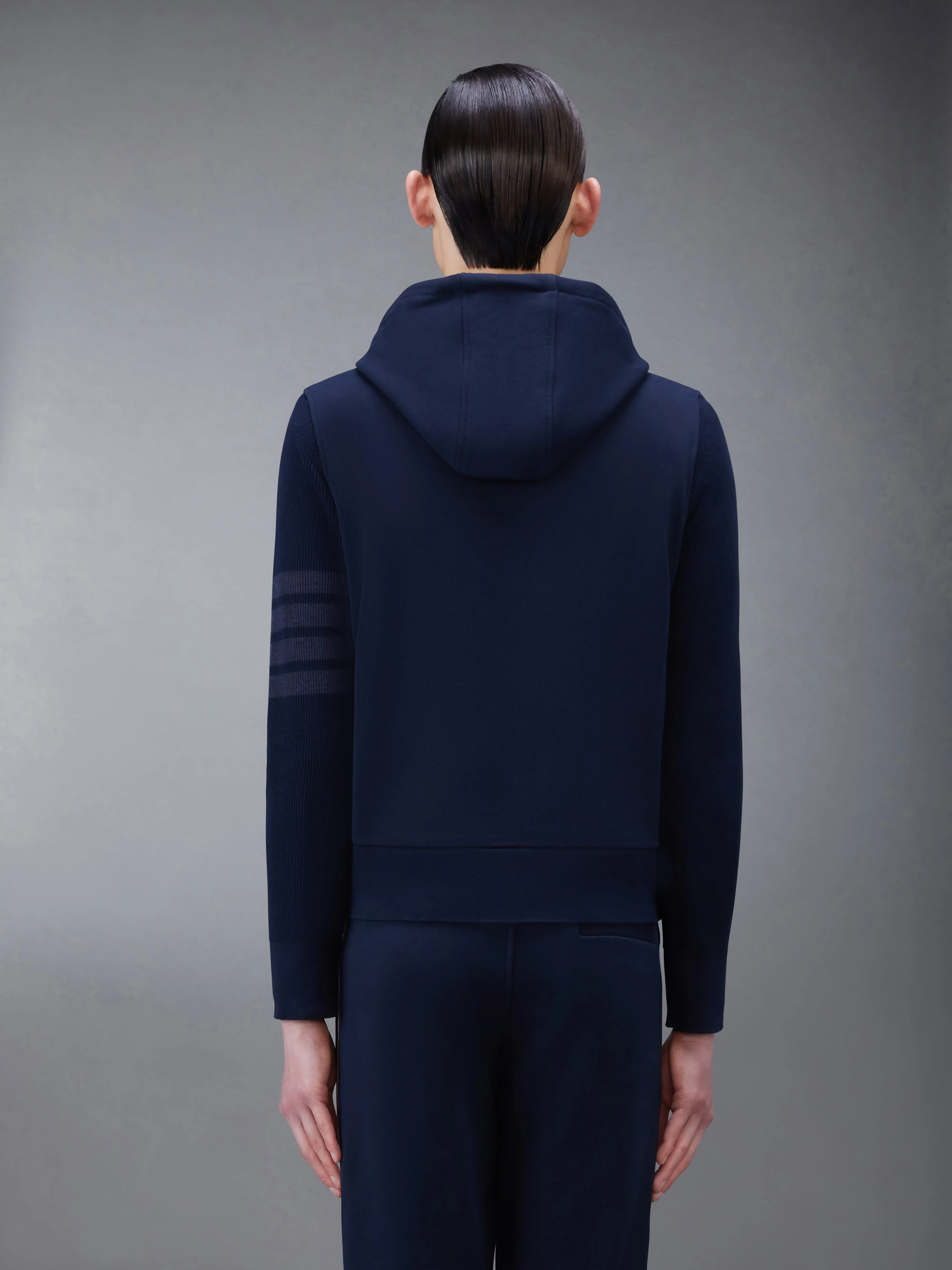 CLASSIC LOOPBACK 4-BAR HOODIE sold by Thom Browne product image thumbnail 2
