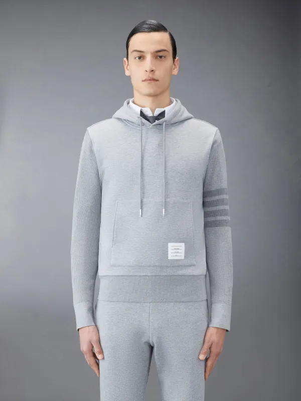 CLASSIC LOOPBACK 4-BAR HOODIE sold by Thom Browne