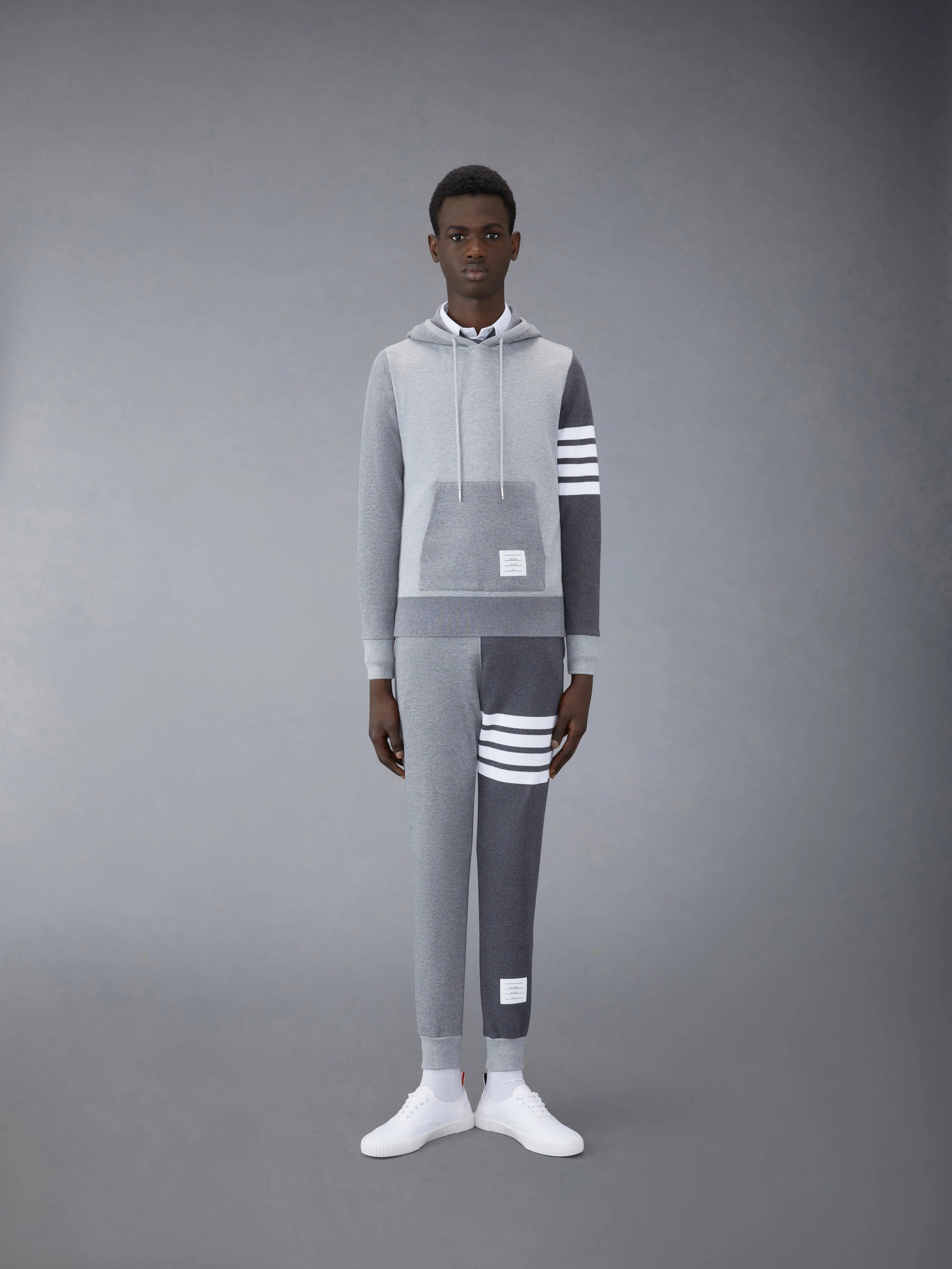 CLASSIC LOOPBACK 4-BAR HOODIE sold by Thom Browne product image thumbnail 3