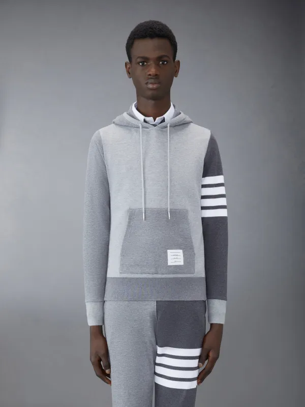 CLASSIC LOOPBACK 4-BAR HOODIE sold by Thom Browne