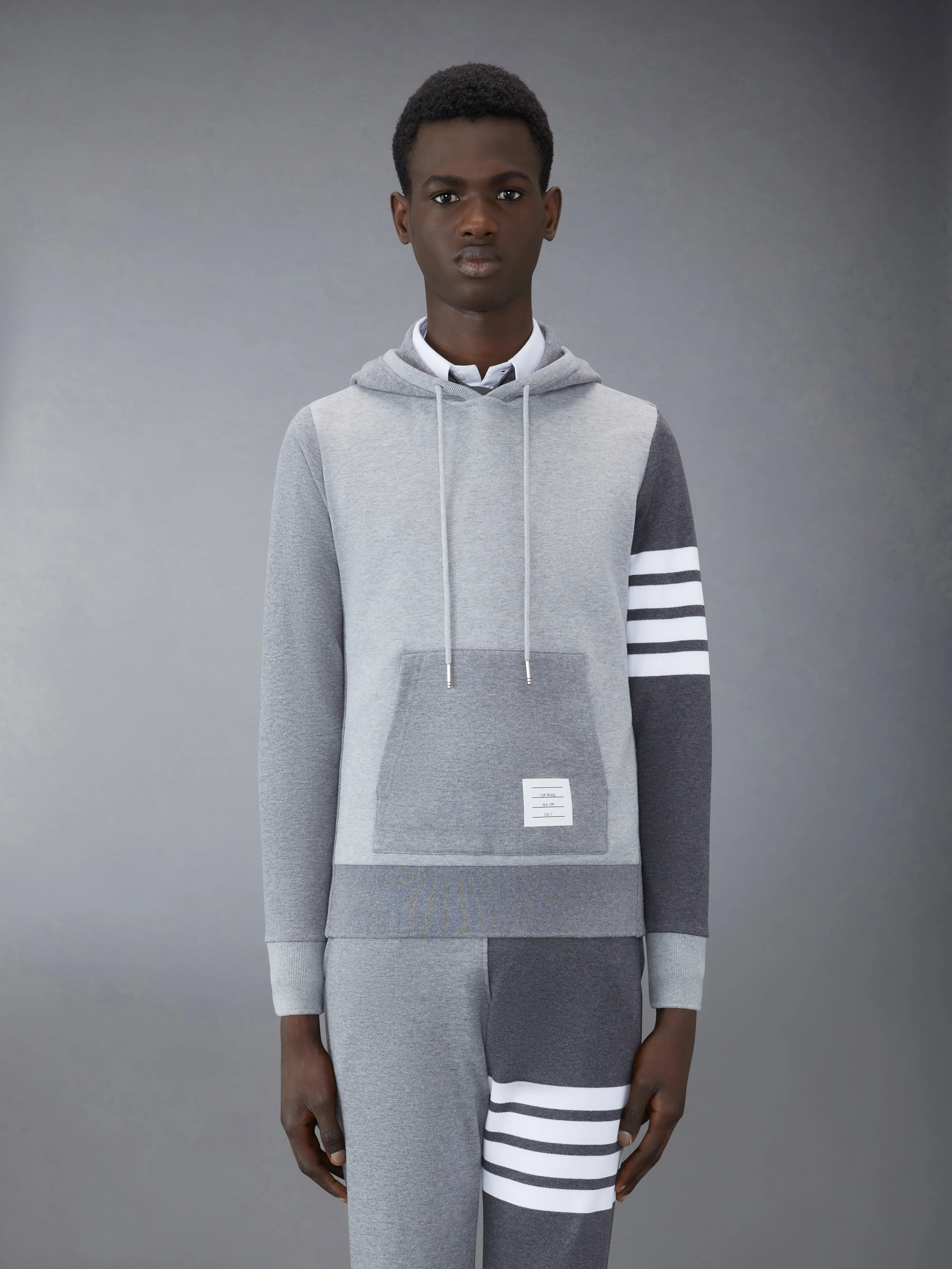 CLASSIC LOOPBACK 4-BAR HOODIE sold by Thom Browne