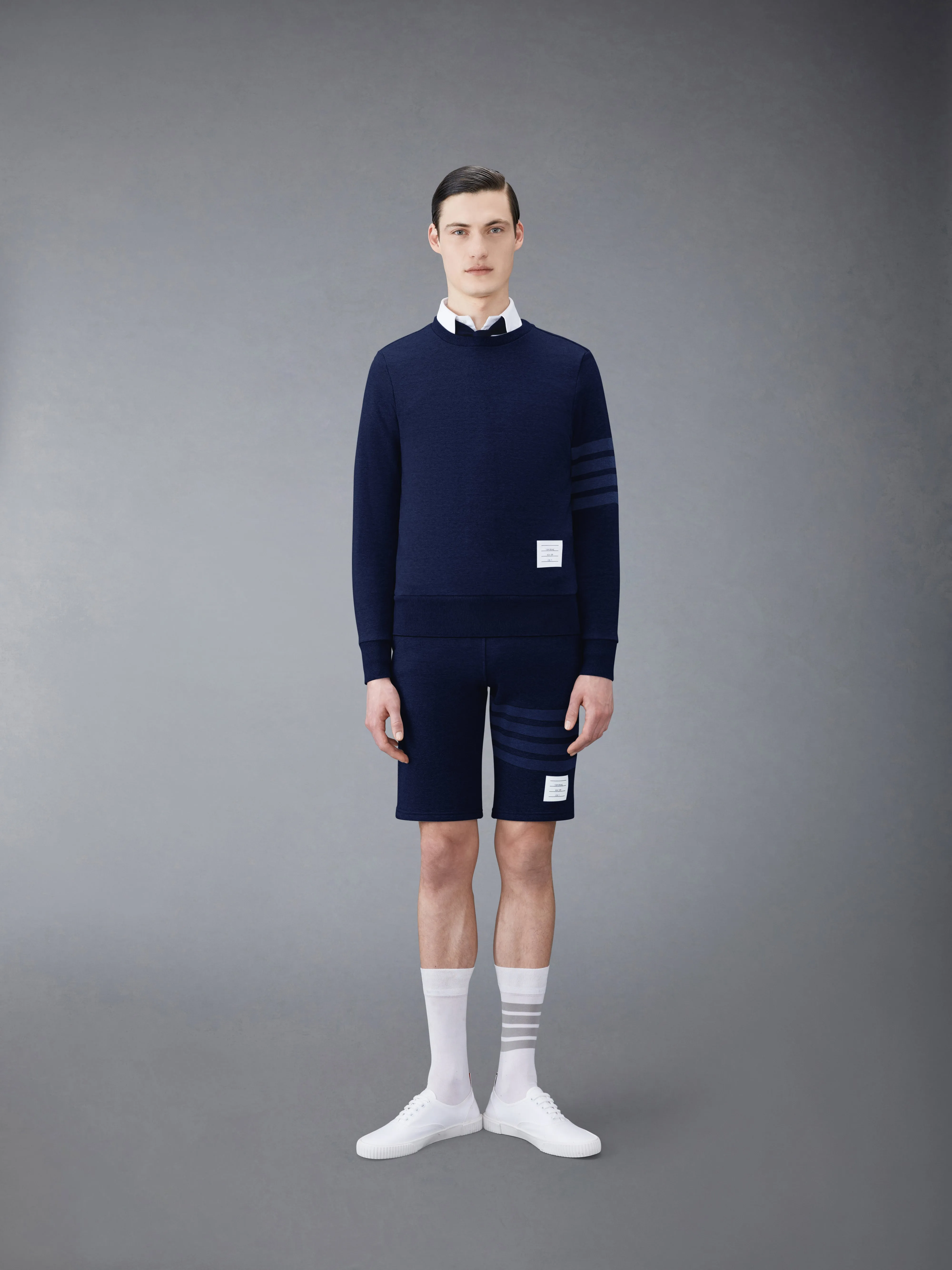 Classic Loopback 4-Bar Sweatshorts sold by Thom Browne product image thumbnail 4