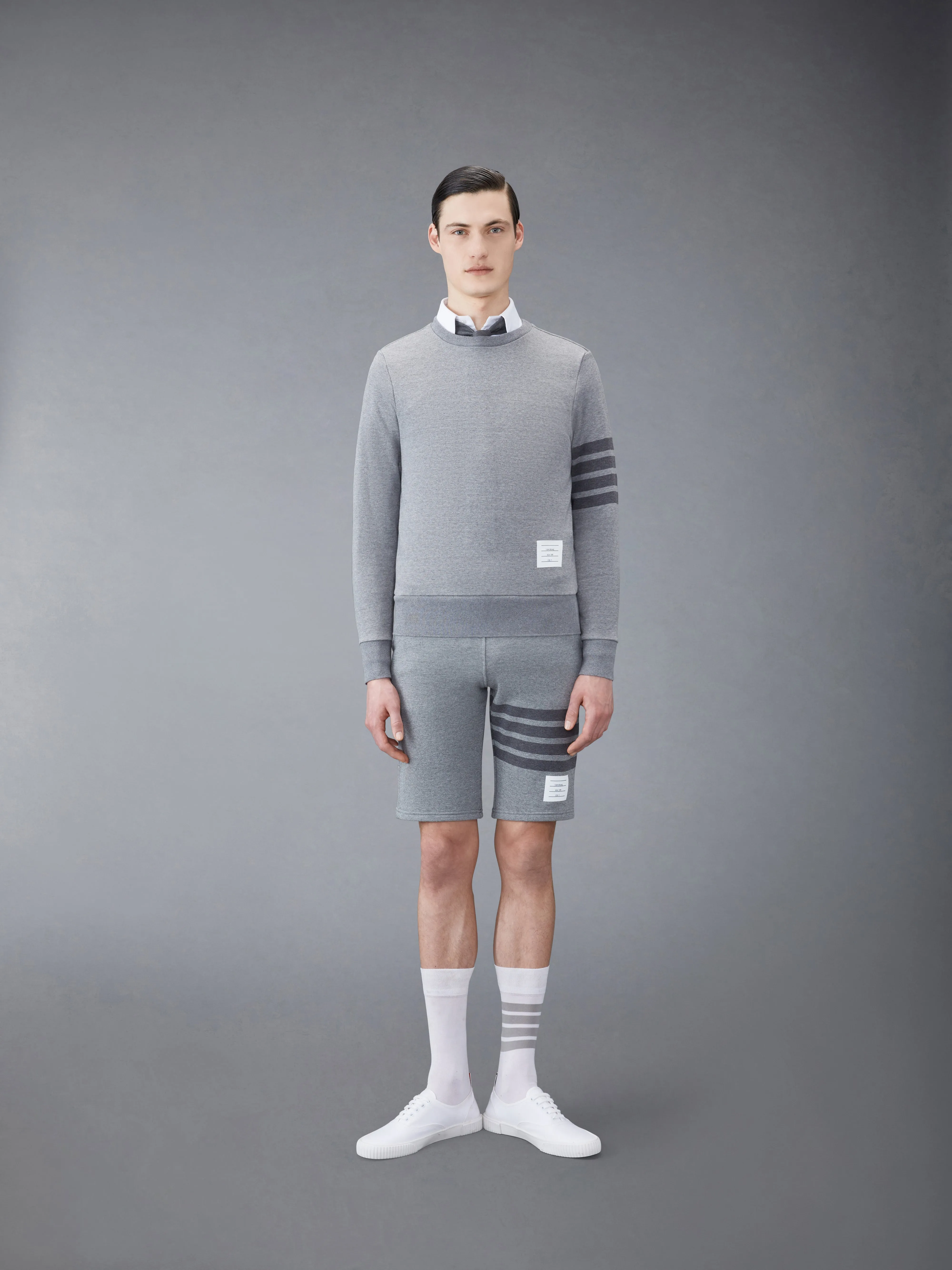 Classic Loopback 4-Bar Sweatshorts sold by Thom Browne product image thumbnail 4