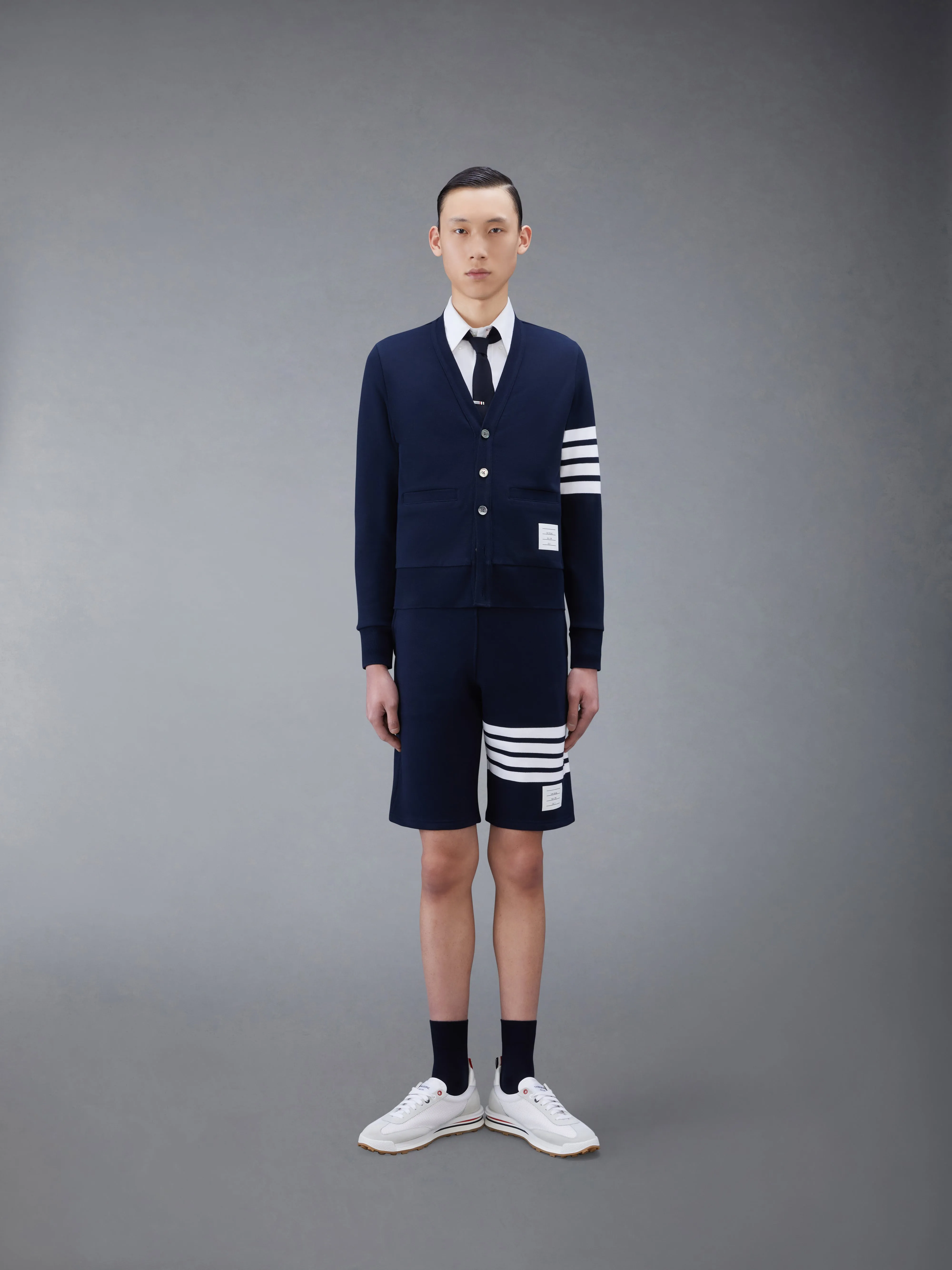 CLASSIC LOOPBACK 4-BAR SWEATSHORTS sold by Thom Browne product image thumbnail 4