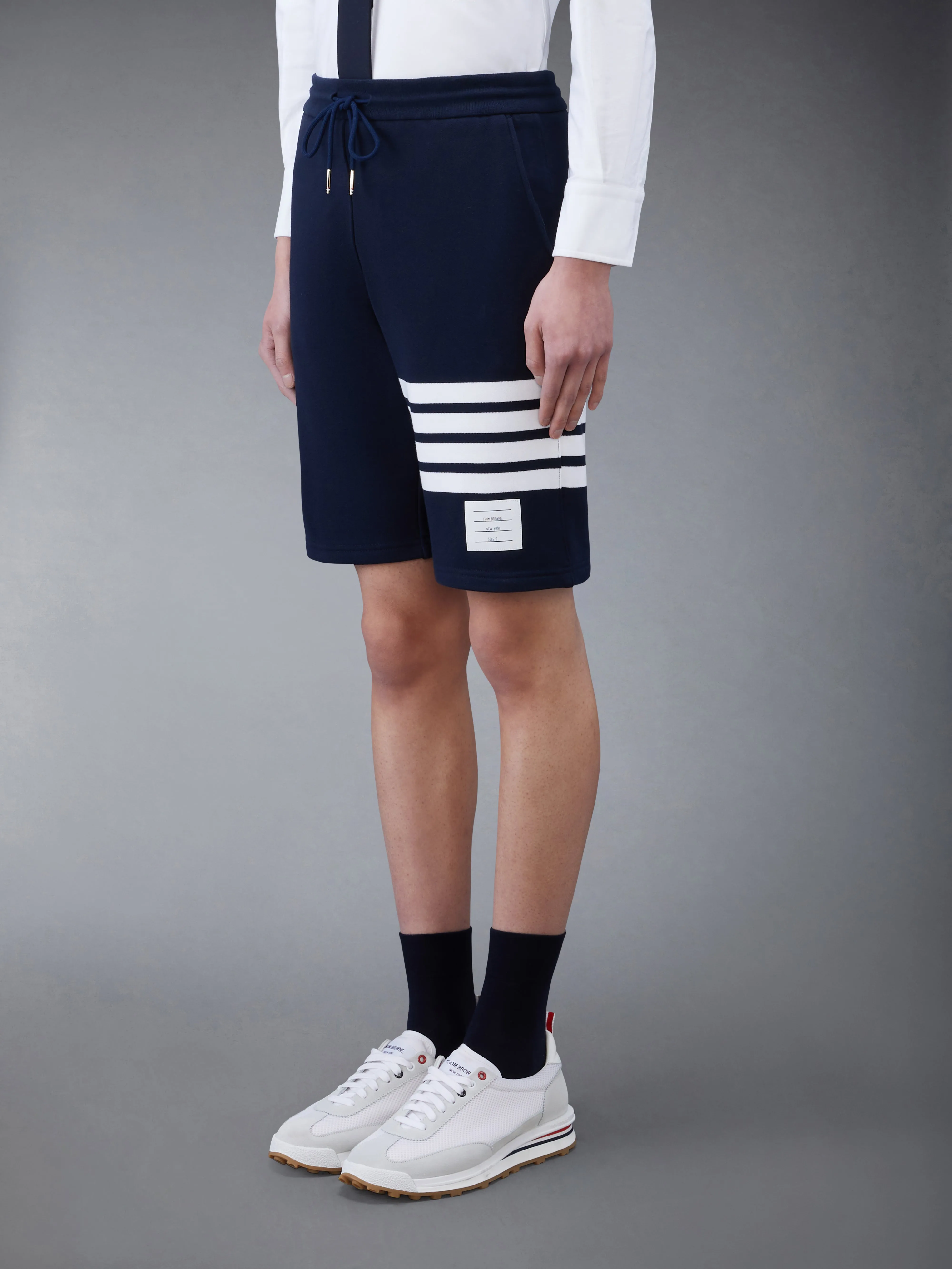 CLASSIC LOOPBACK 4-BAR SWEATSHORTS sold by Thom Browne product image thumbnail 2