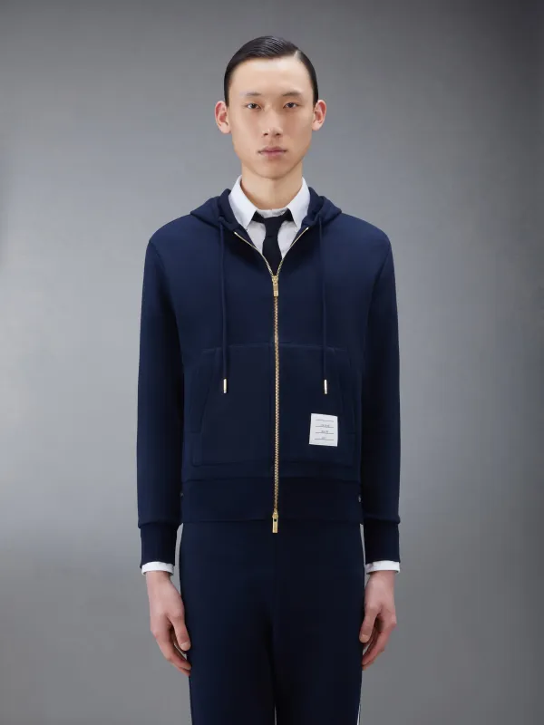 CLASSIC LOOPBACK FULL ZIP HOODIE sold by Thom Browne