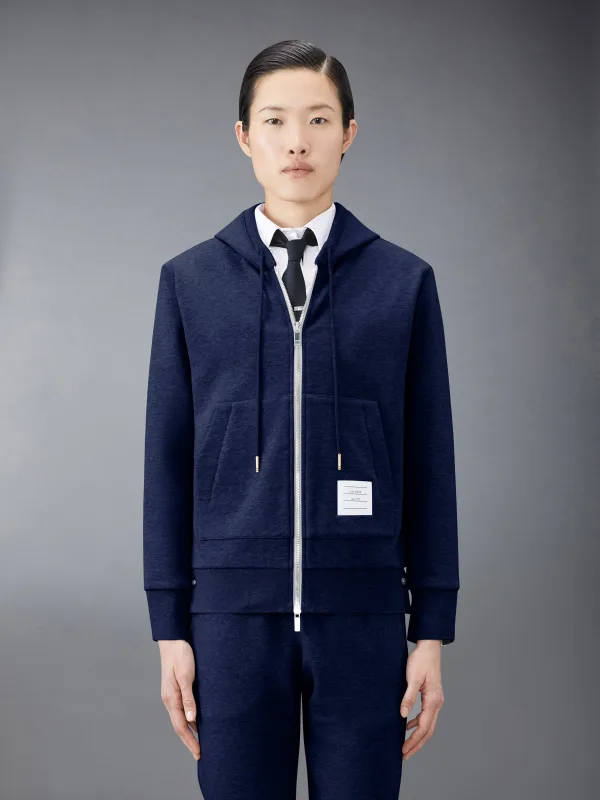 CLASSIC LOOPBACK STRIPE FULL ZIP HOODIE sold by Thom Browne