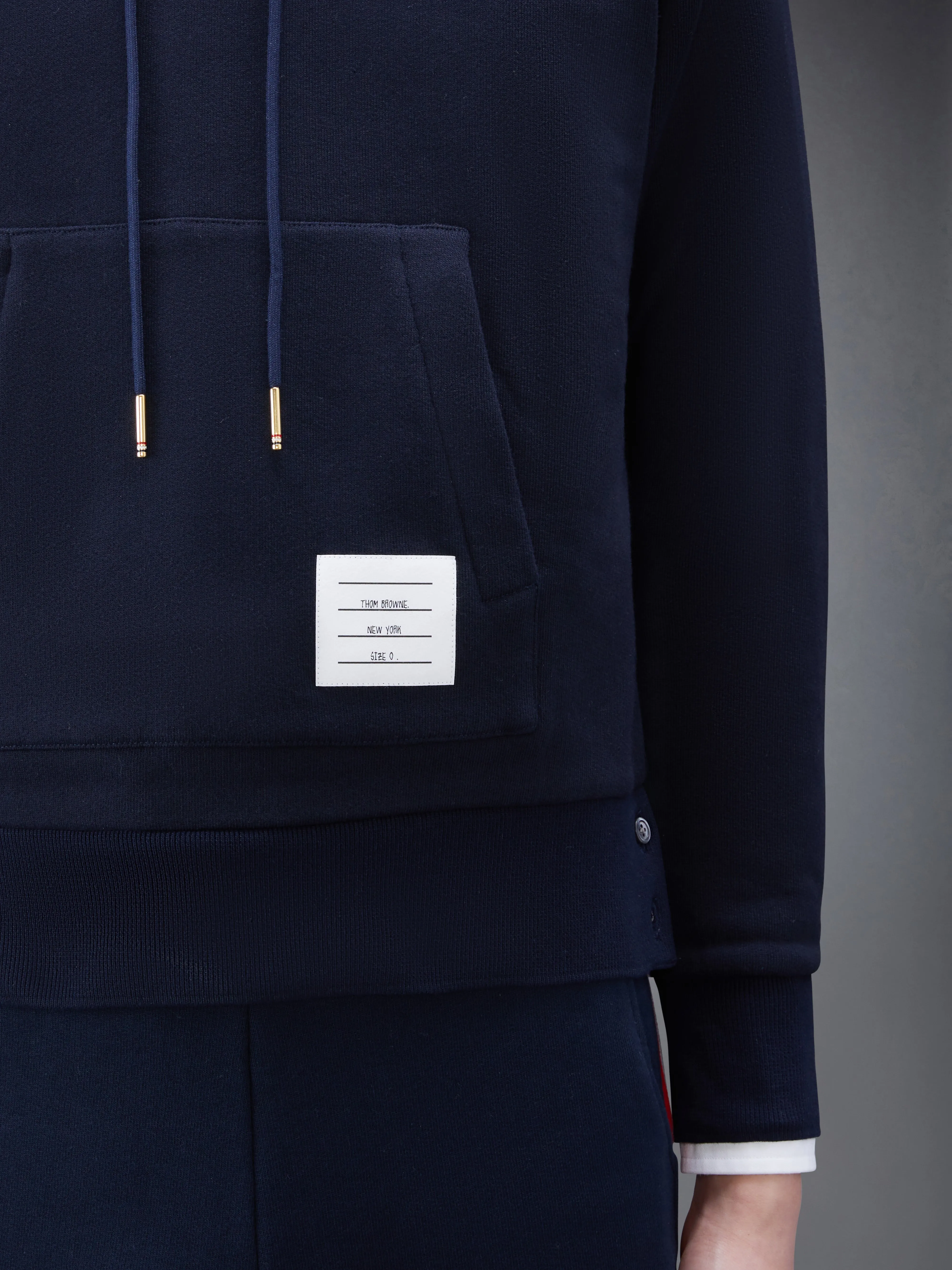 CLASSIC LOOPBACK STRIPE HOODIE sold by Thom Browne product image thumbnail 5