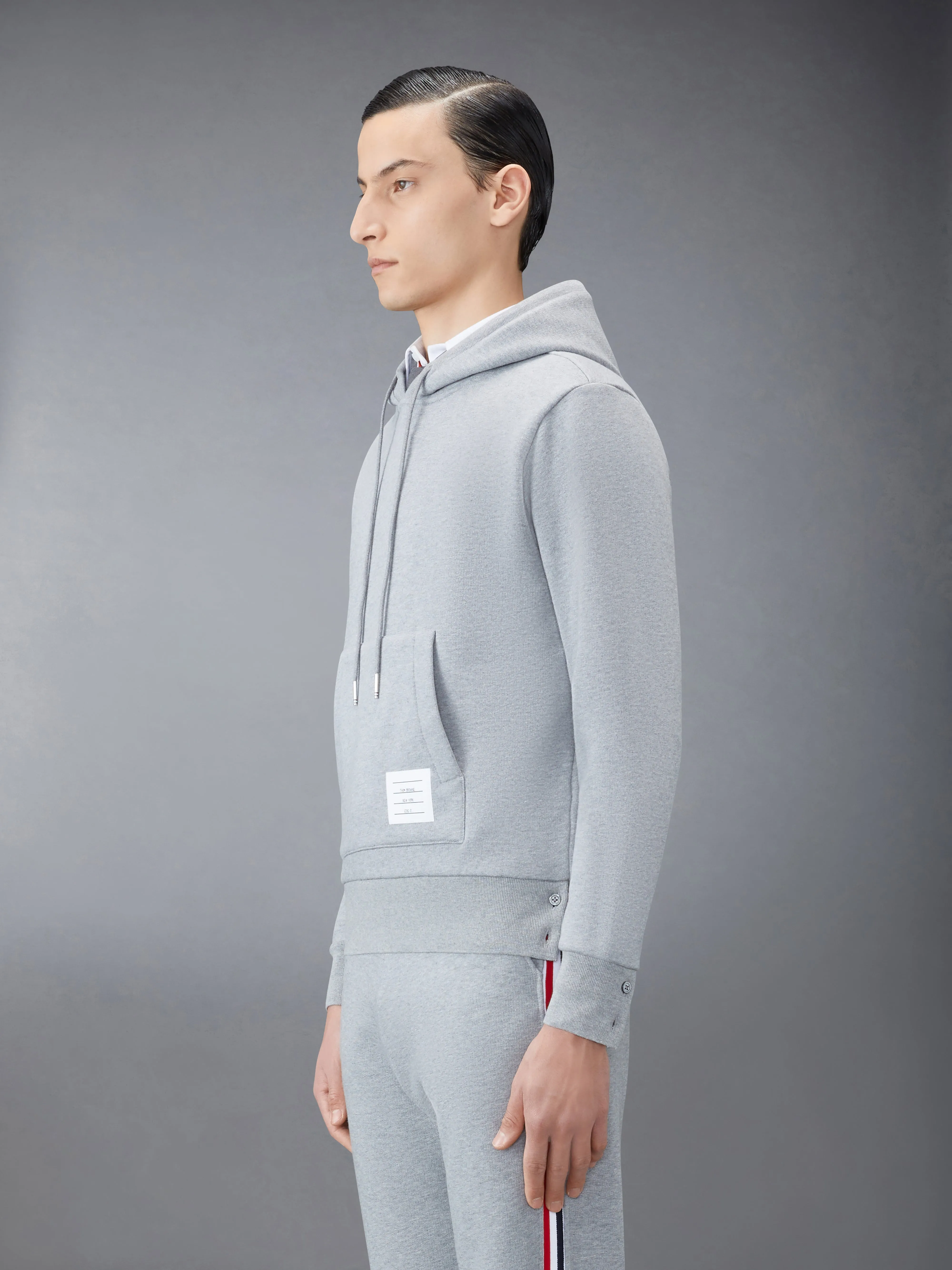 CLASSIC LOOPBACK STRIPE HOODIE sold by Thom Browne product image thumbnail 4