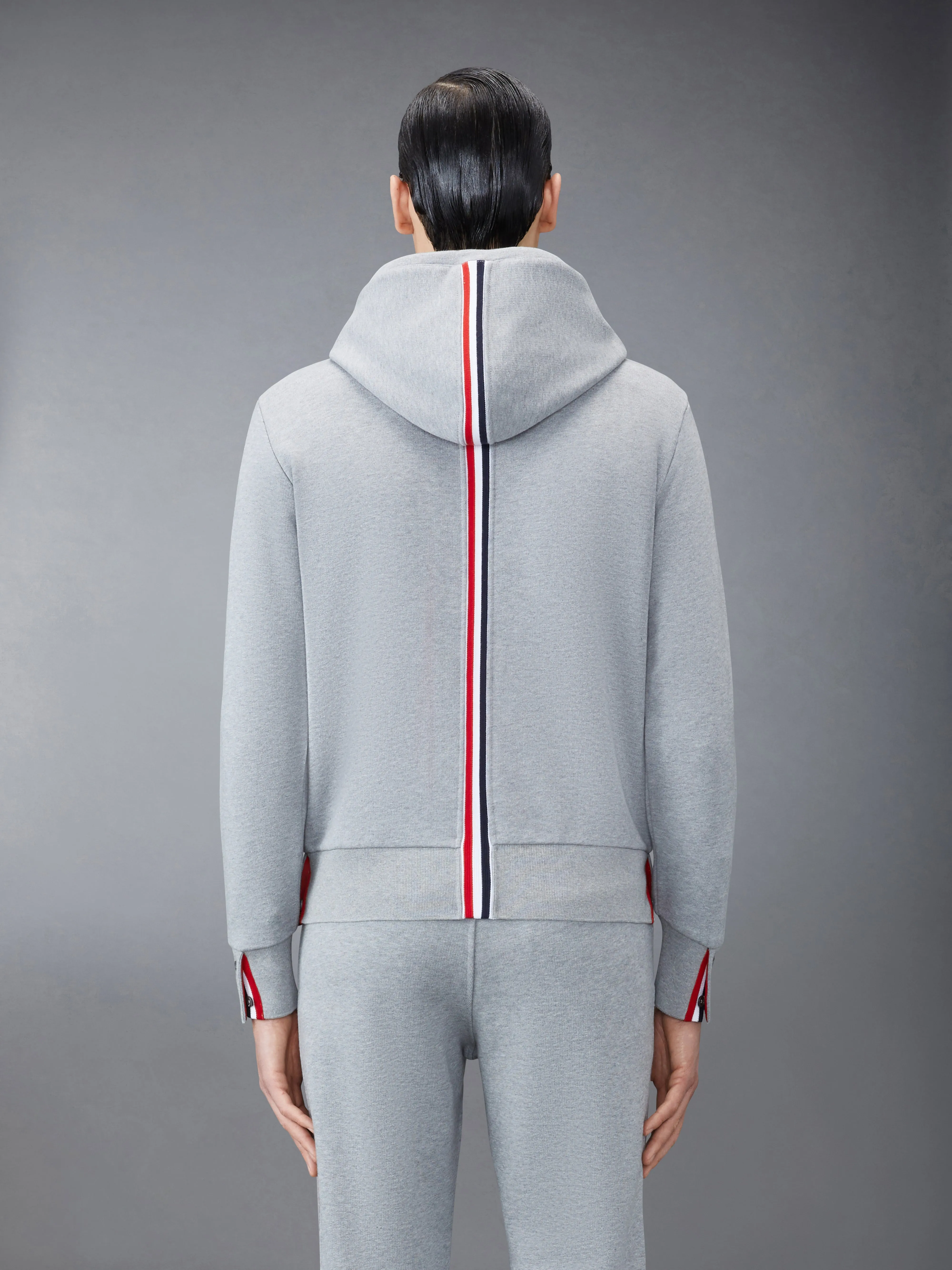 CLASSIC LOOPBACK STRIPE HOODIE sold by Thom Browne product image thumbnail 2