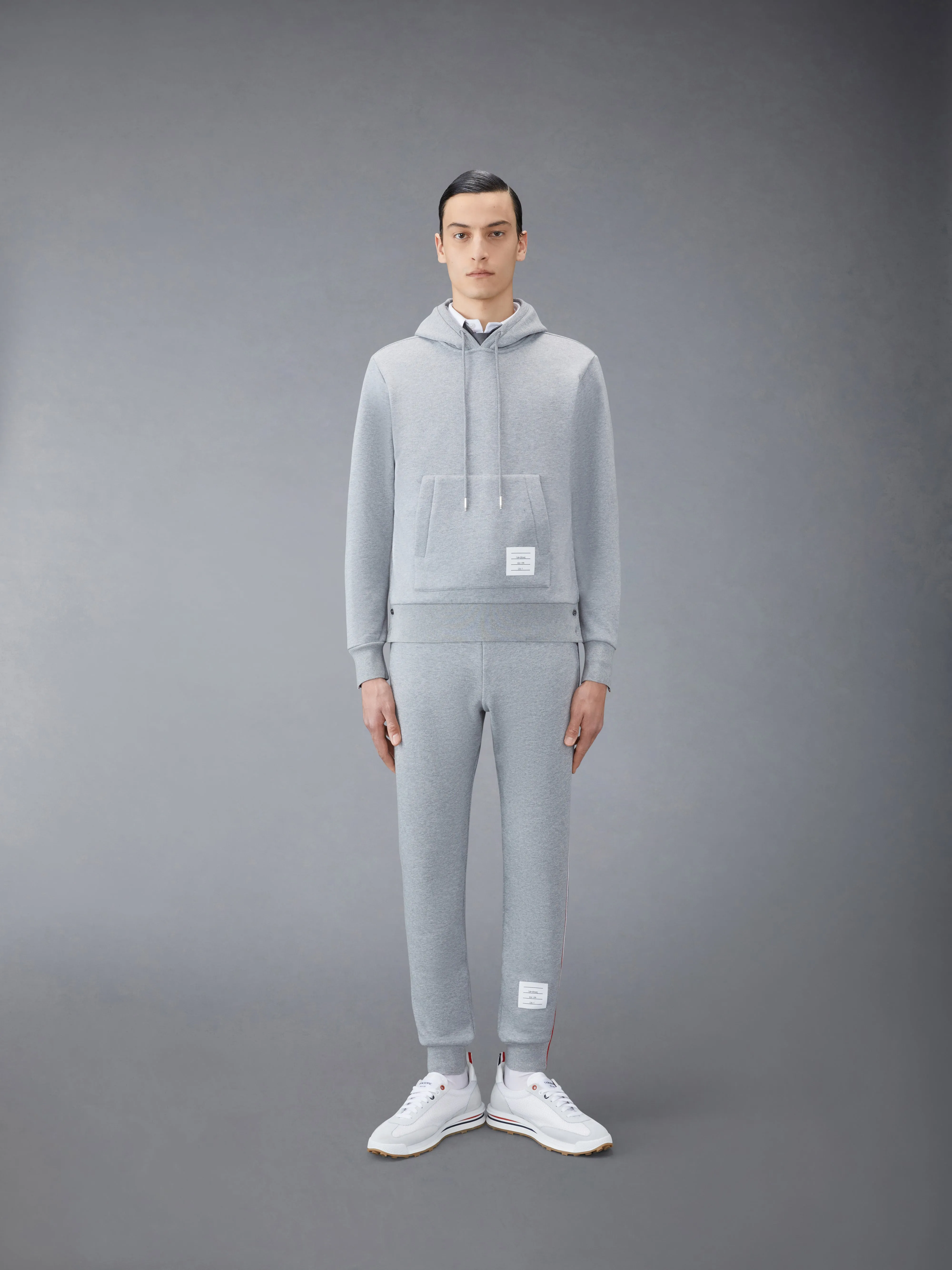 CLASSIC LOOPBACK STRIPE HOODIE sold by Thom Browne product image thumbnail 3