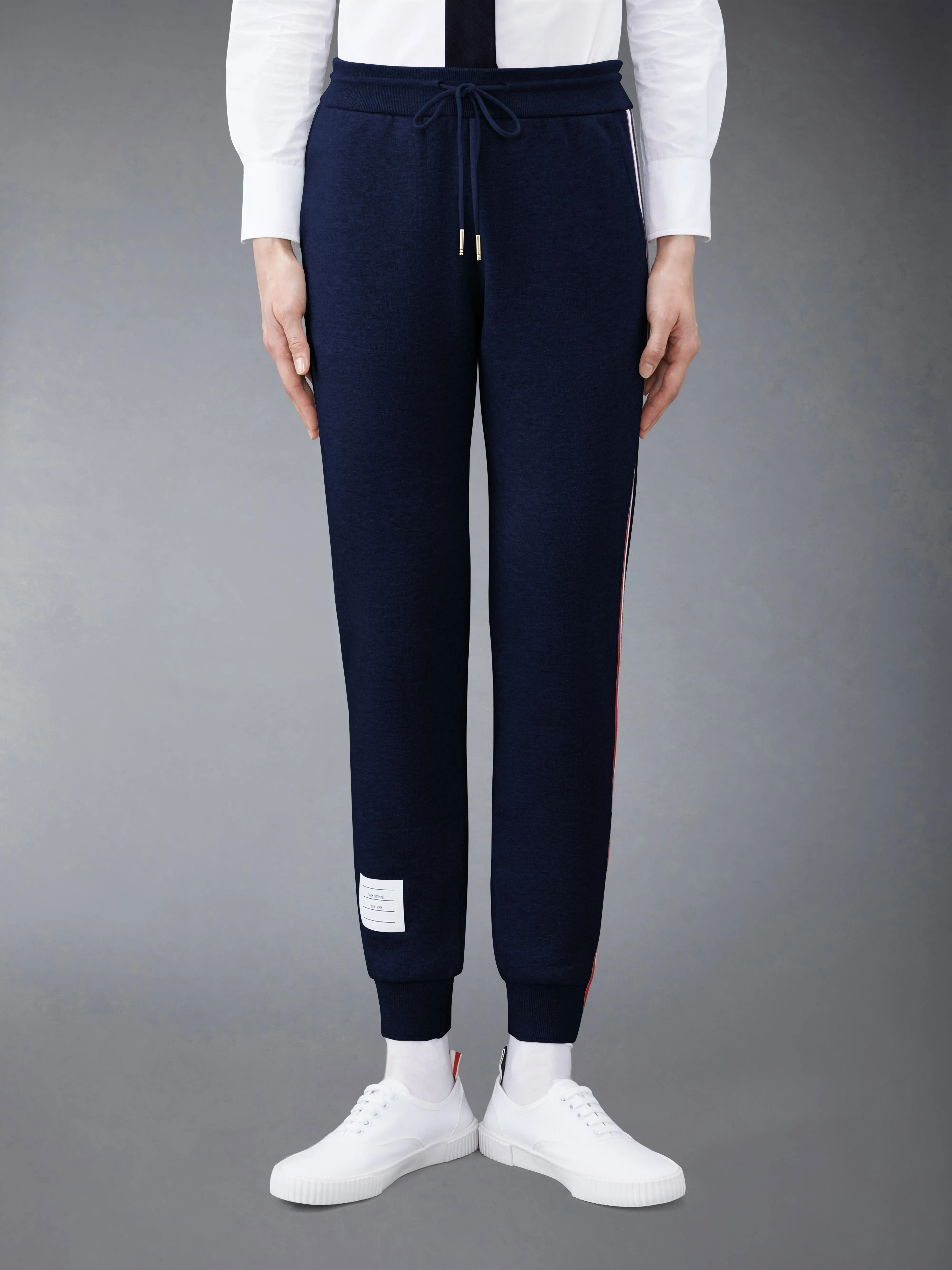 CLASSIC LOOPBACK STRIPE SWEATPANTS sold by Thom Browne