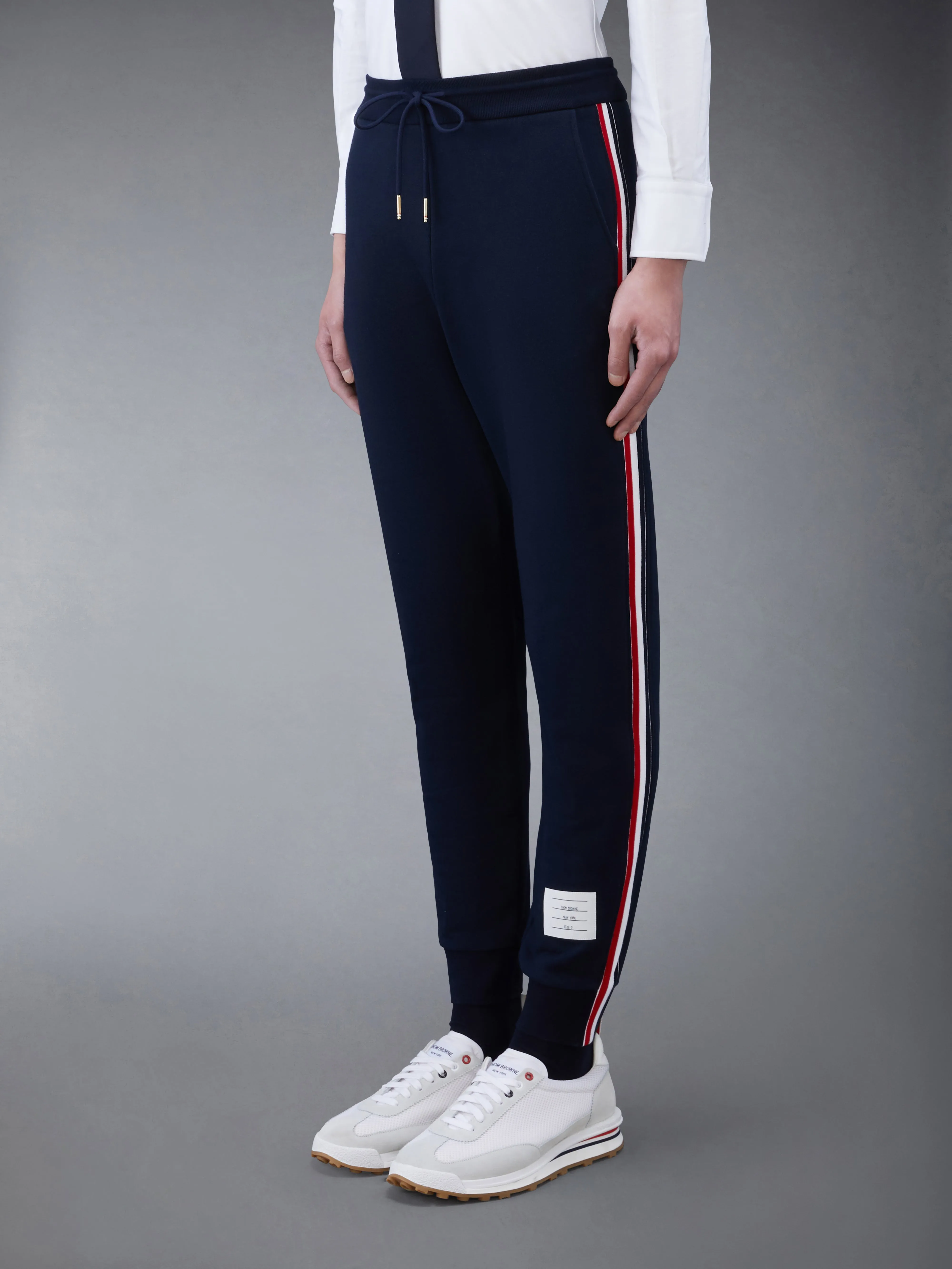 CLASSIC LOOPBACK STRIPE SWEATPANTS sold by Thom Browne product image thumbnail 2