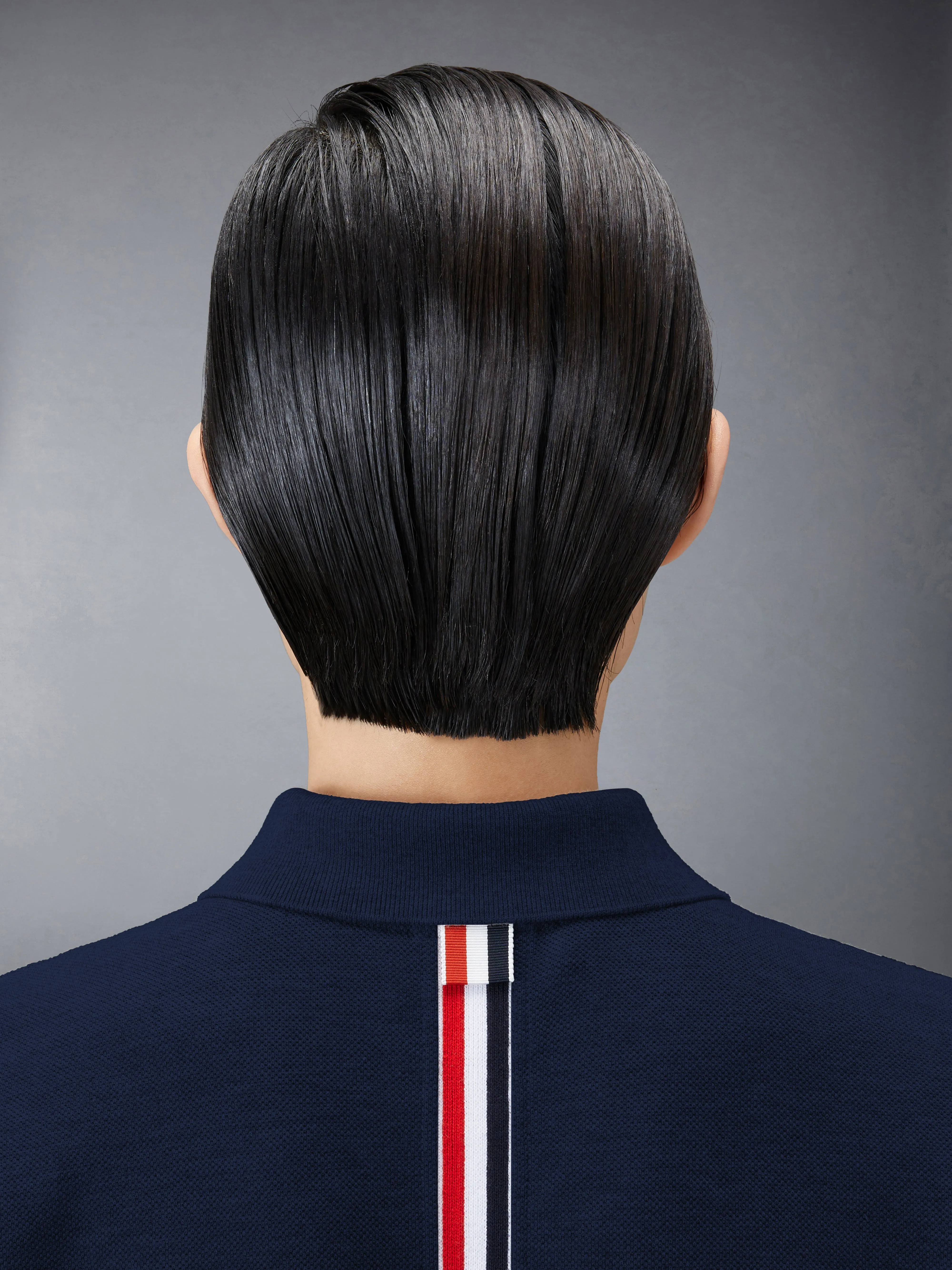 CLASSIC PIQUE STRIPE POLO DRESS sold by Thom Browne product image thumbnail 5