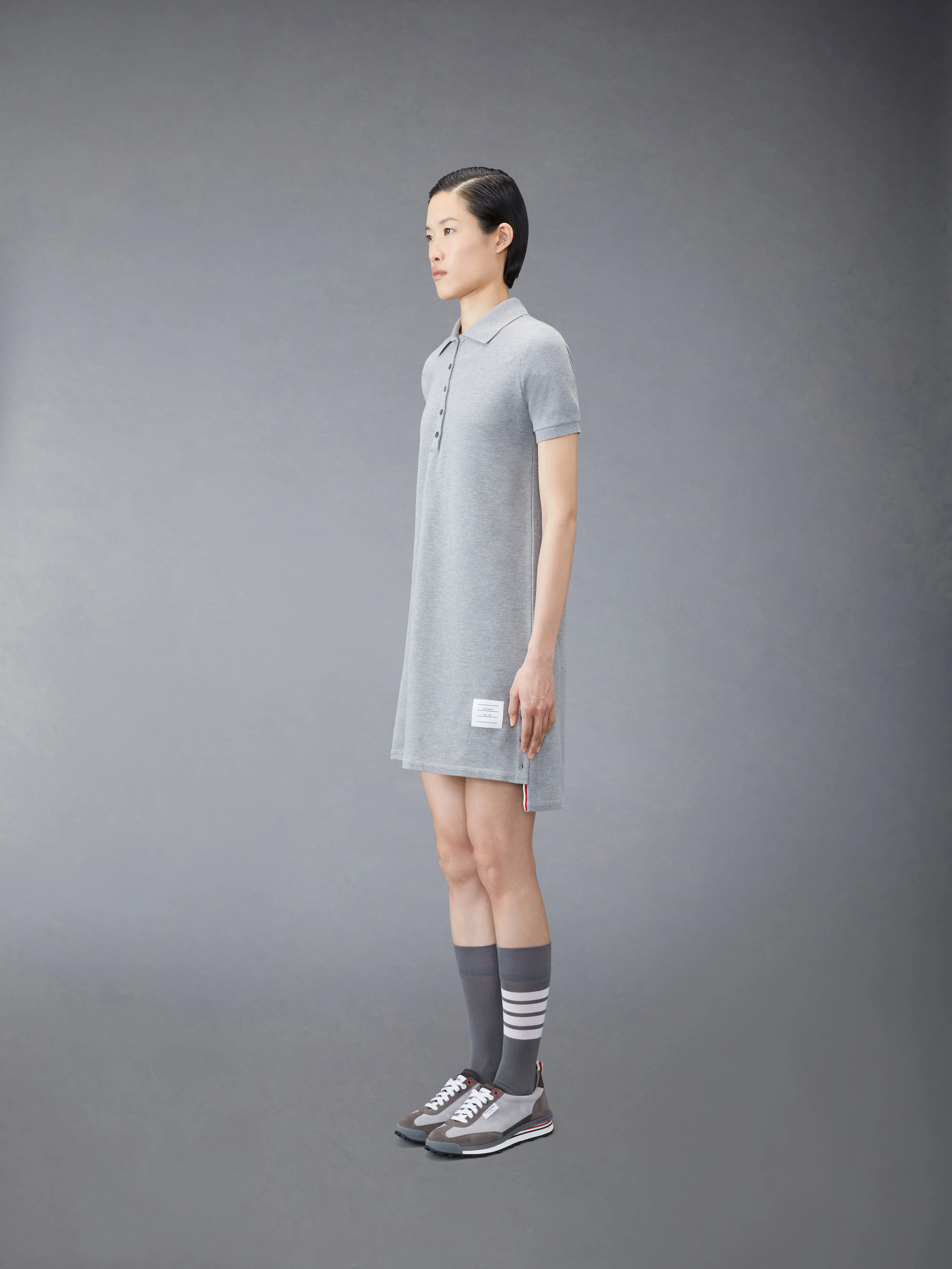 CLASSIC PIQUE STRIPE POLO DRESS sold by Thom Browne product image thumbnail 2