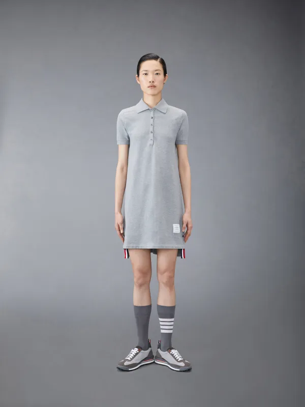 CLASSIC PIQUE STRIPE POLO DRESS sold by Thom Browne
